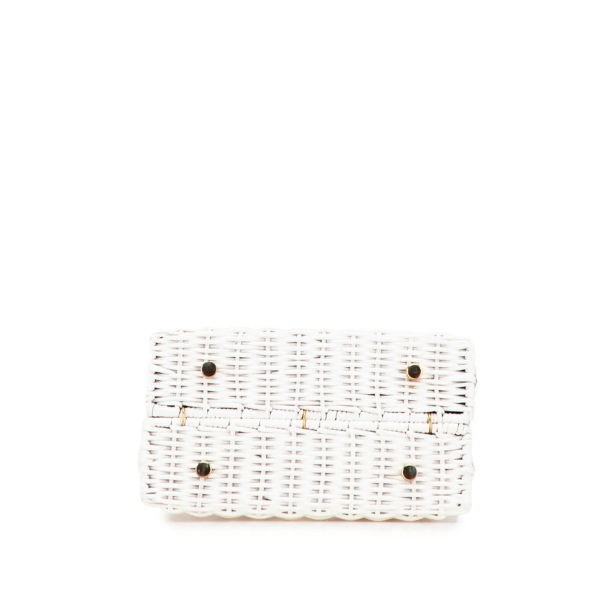 SALVATORE FERRAGAMO White Straw Bag