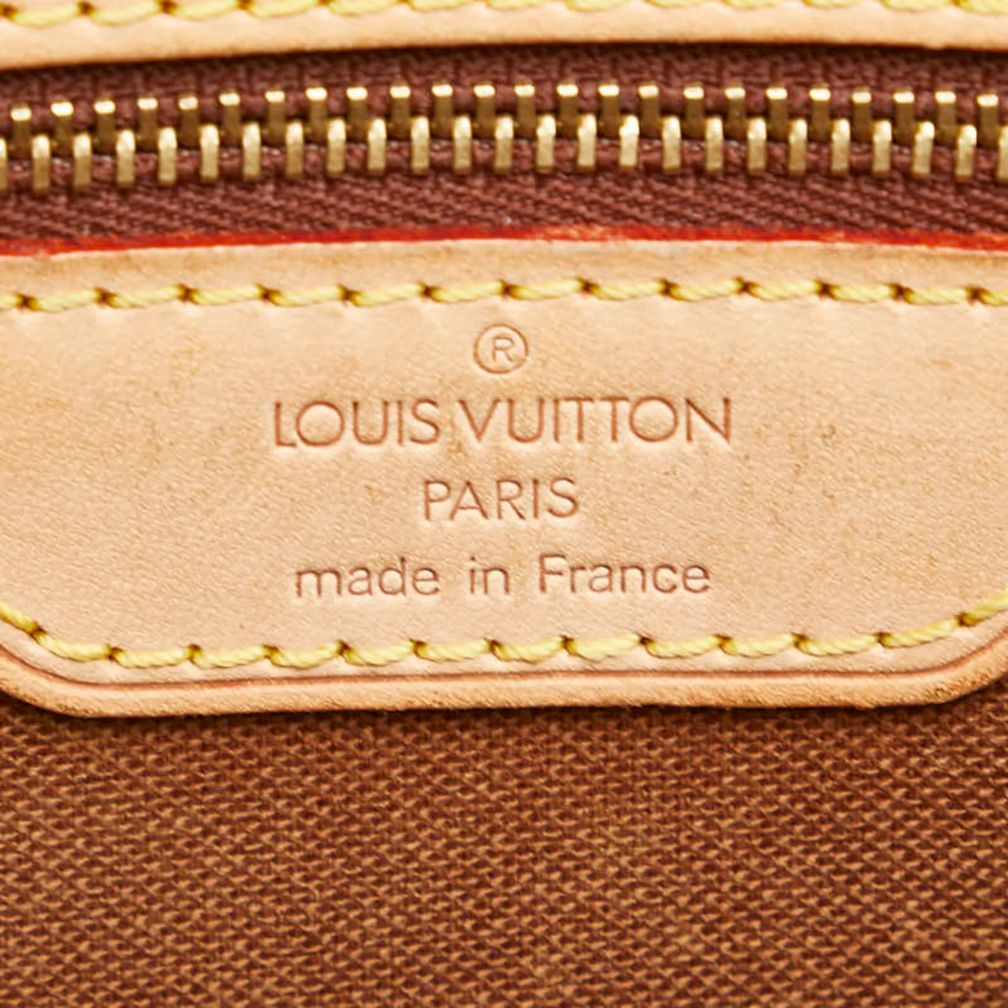LOUIS VUITTON Brown Monogram Leather Shoulder Bag