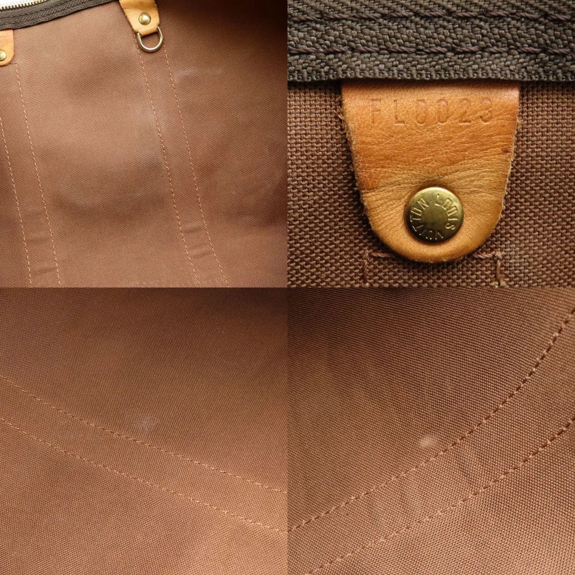 LOUIS VUITTON Brown Monogram Boston Bag