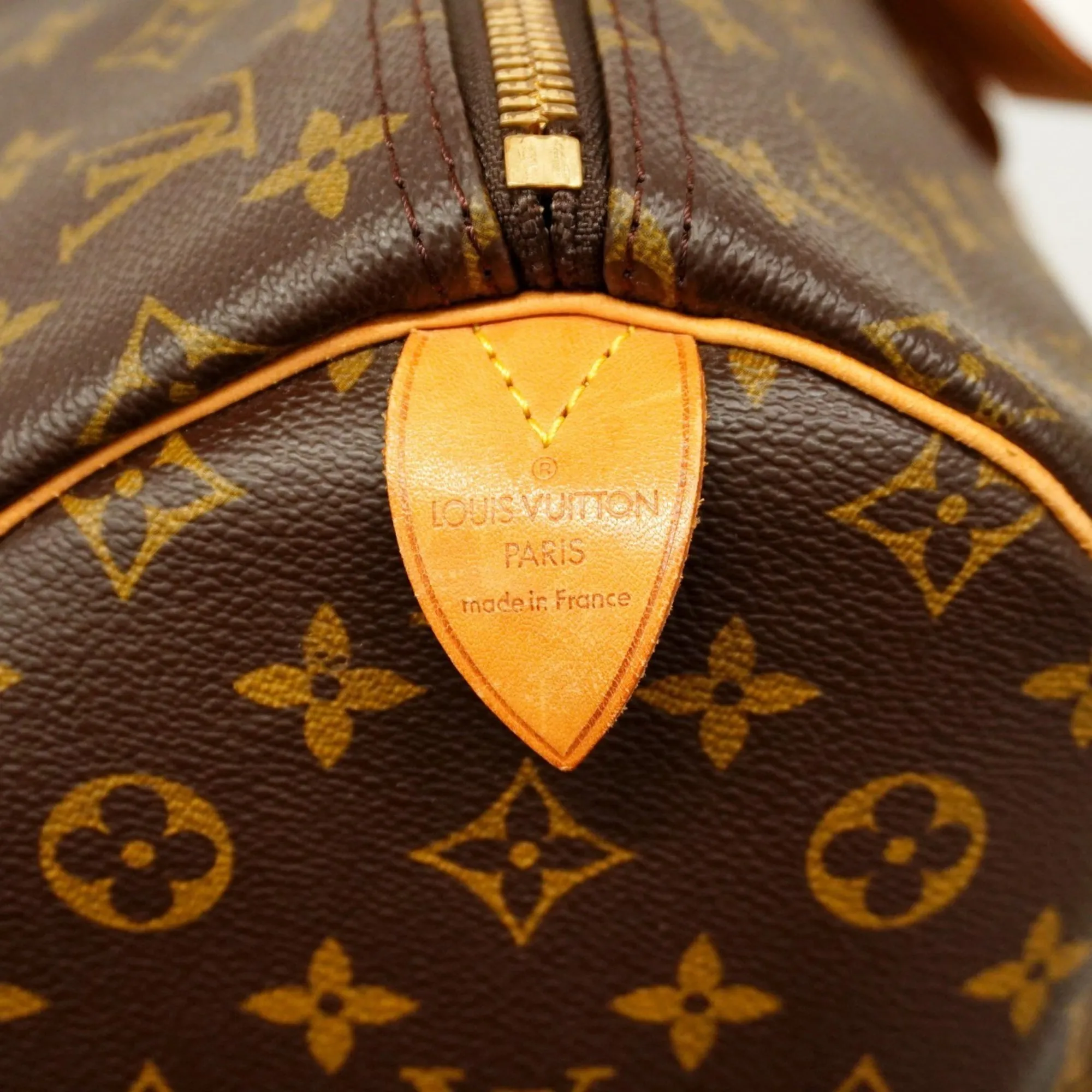 LOUIS VUITTON Brown Monogram Boston Bag