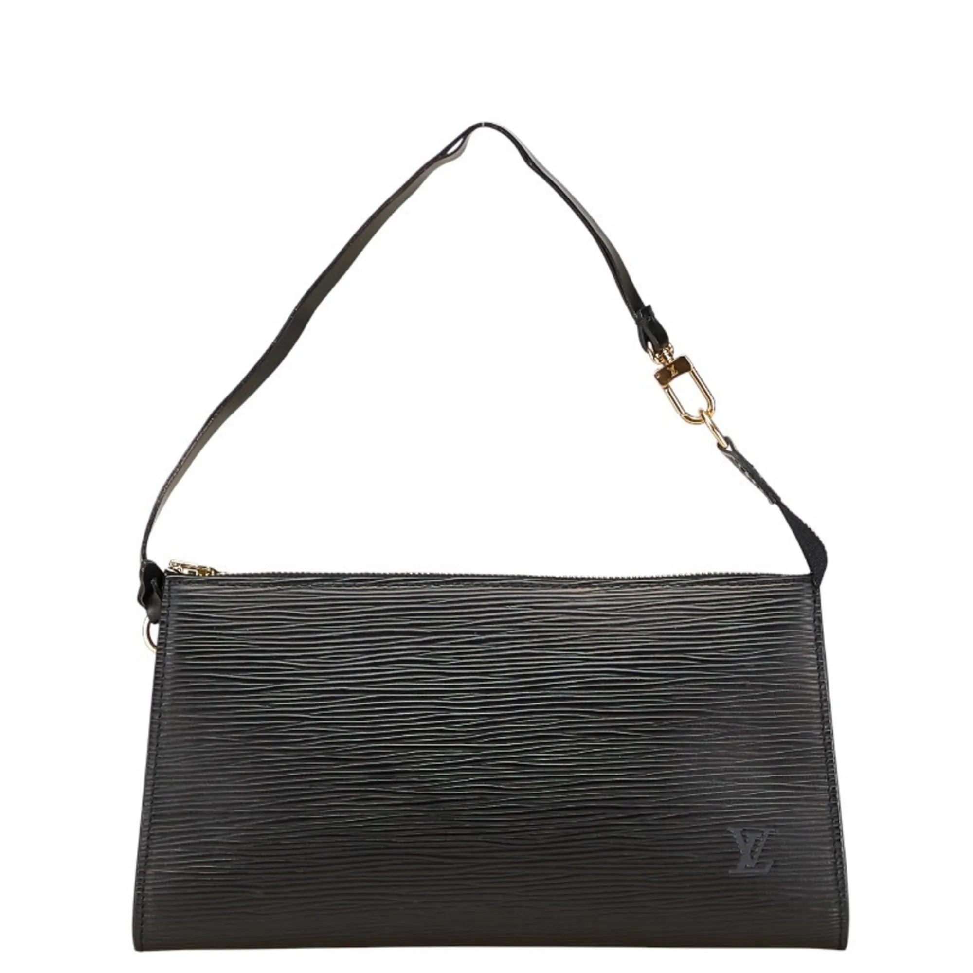 LOUIS VUITTON Black Leather Mini Bag