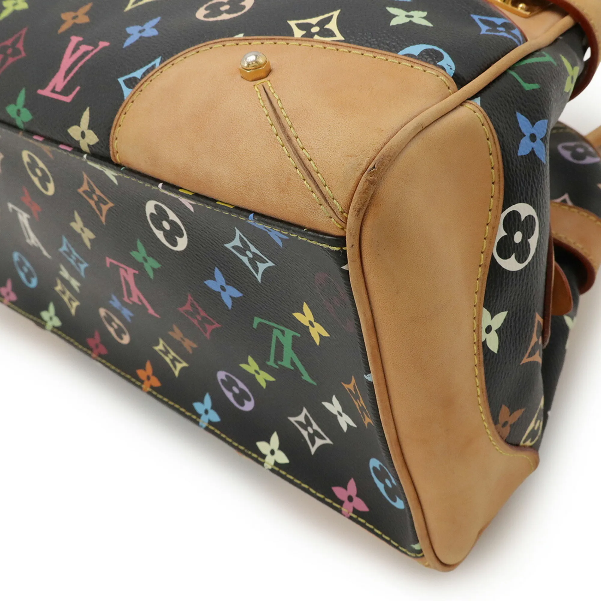 LOUIS VUITTON Black Monogram Shoulder Bag