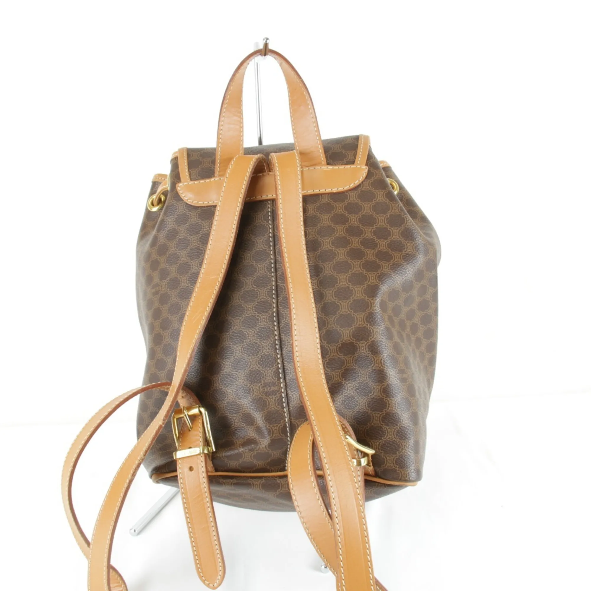 CELINE Brown Leather Backpack