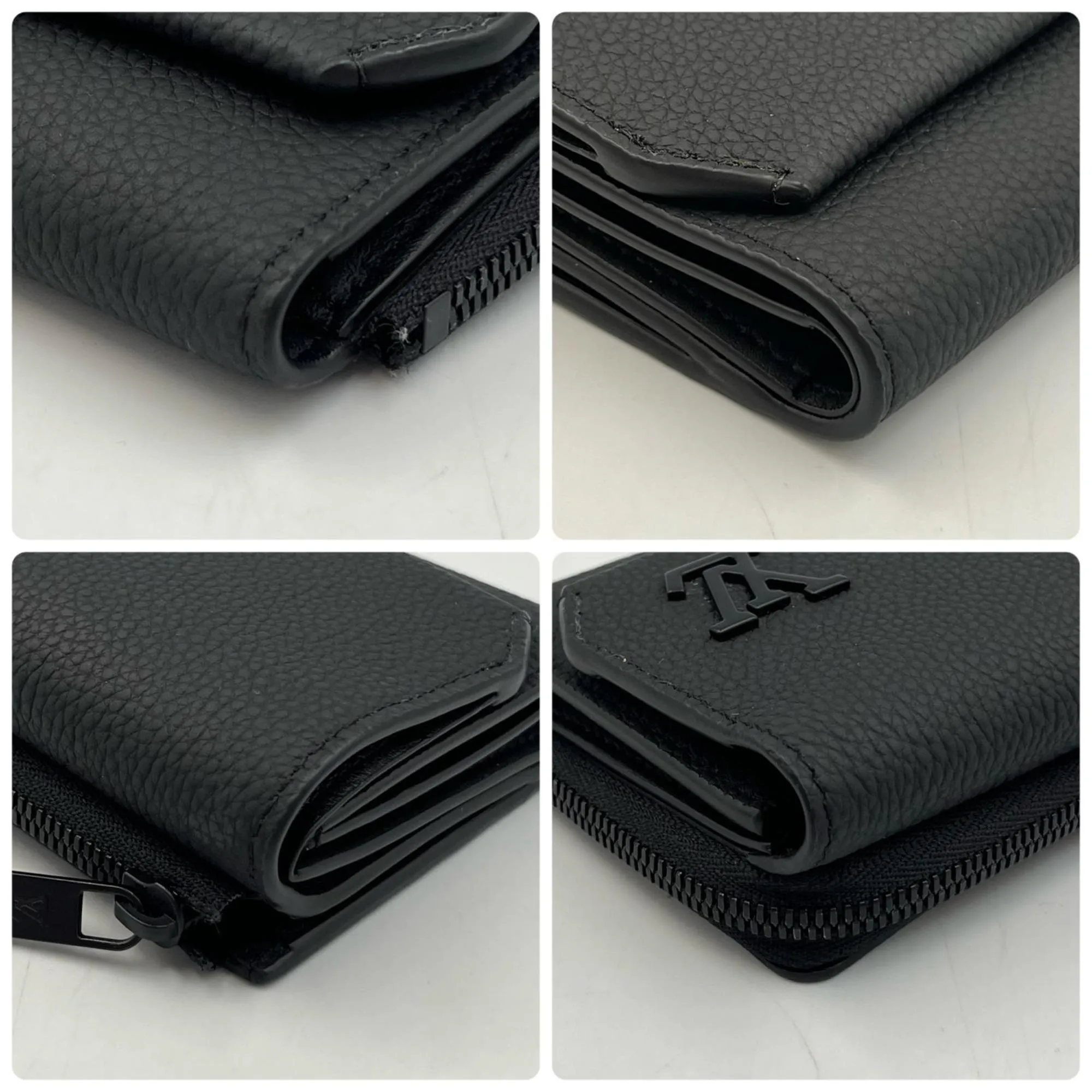 LOUIS VUITTON Black Leather Wallet