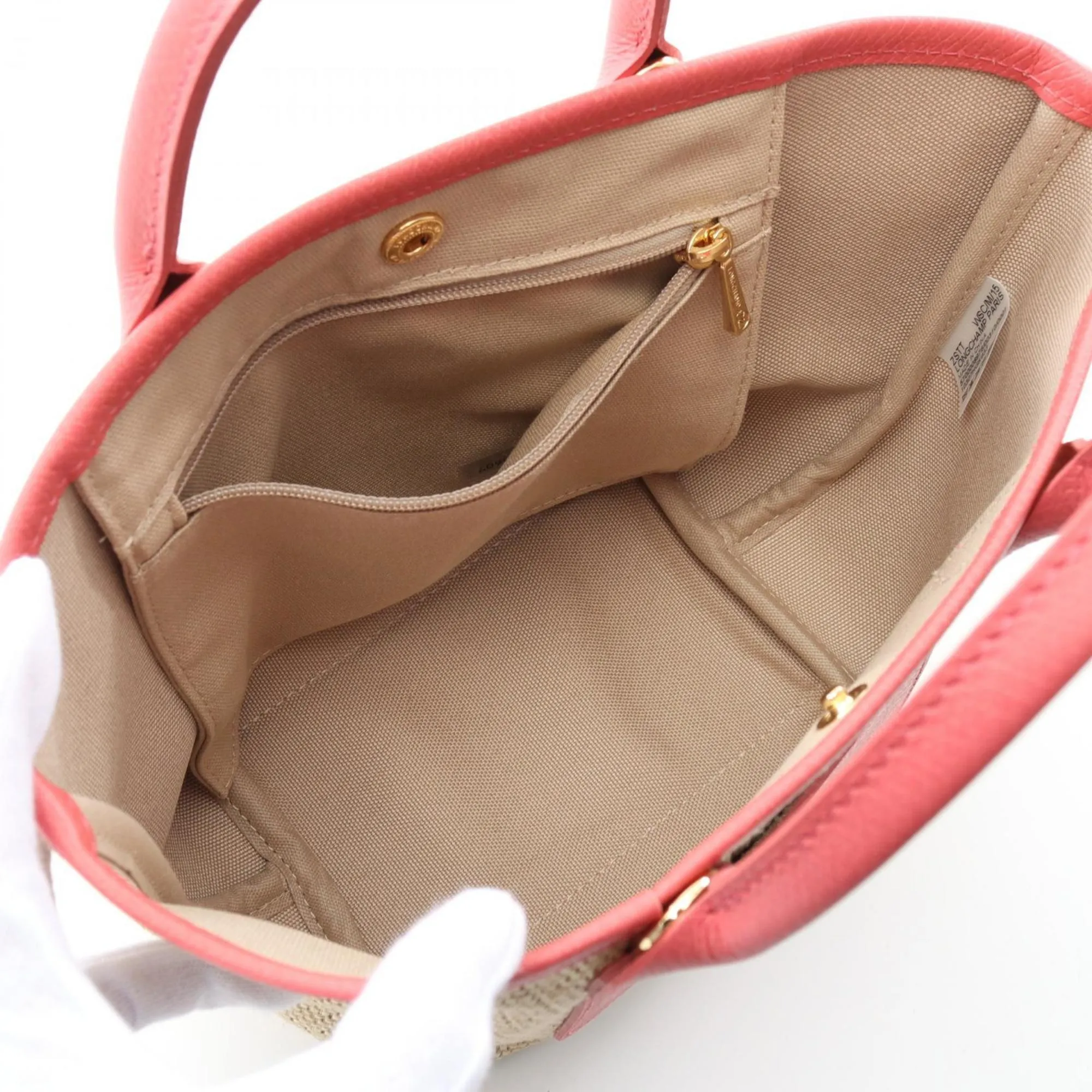 LONGCHAMP Beige Leather Bag