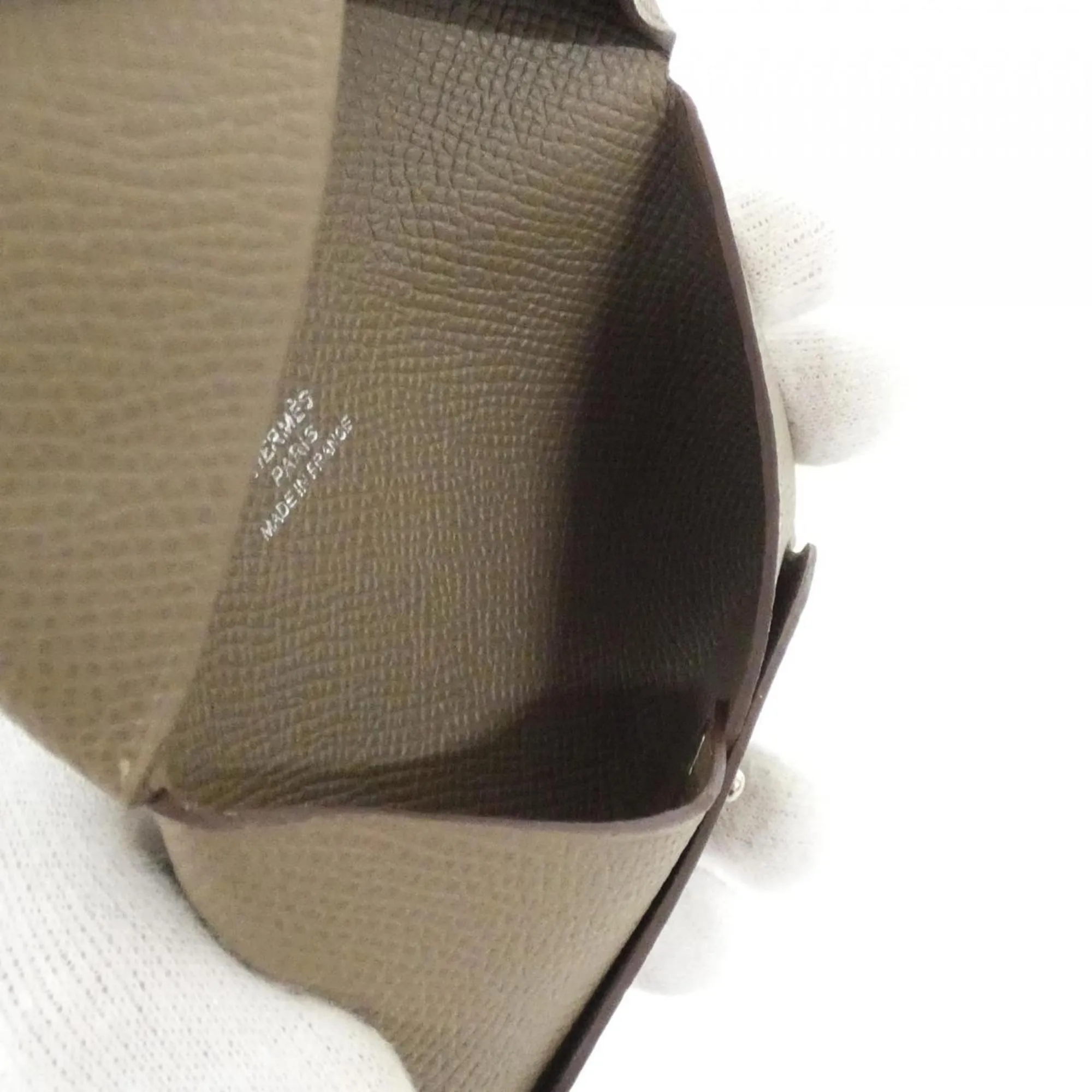 HERMES Gray Card Holder