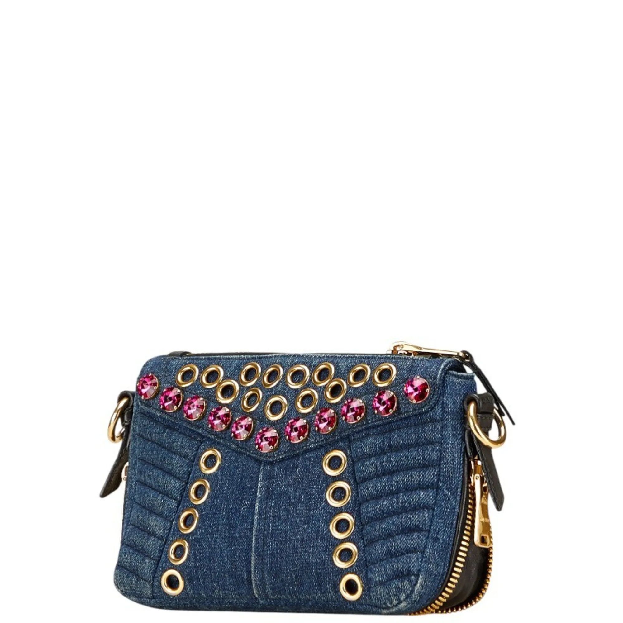 MIU MIU Black Leather Shoulder Bag