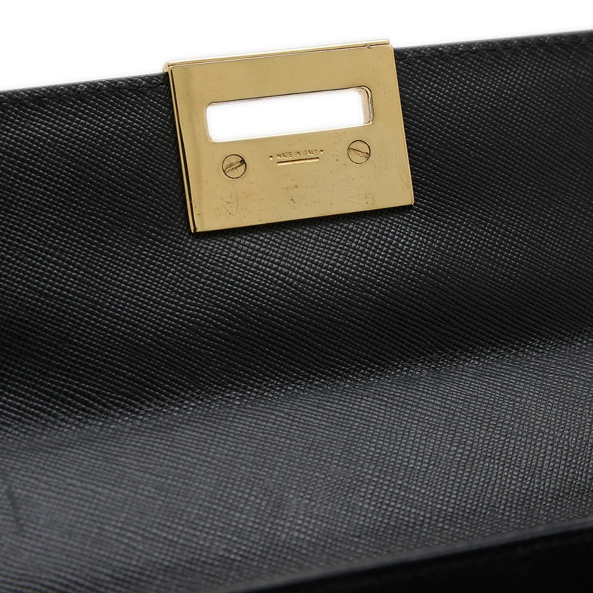SALVATORE FERRAGAMO Black Leather Shoulder Bag