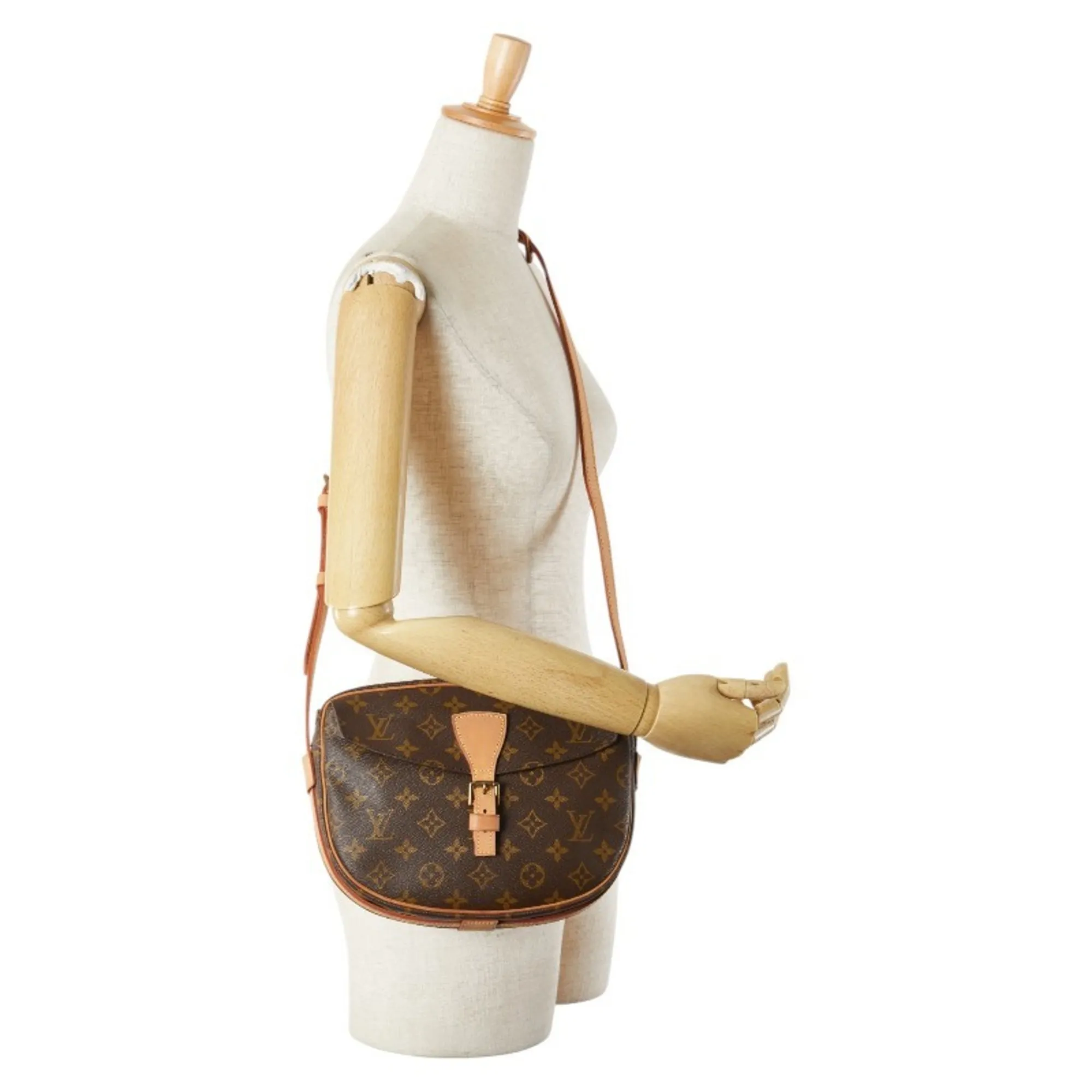 LOUIS VUITTON Brown Monogram Leather Shoulder Bag