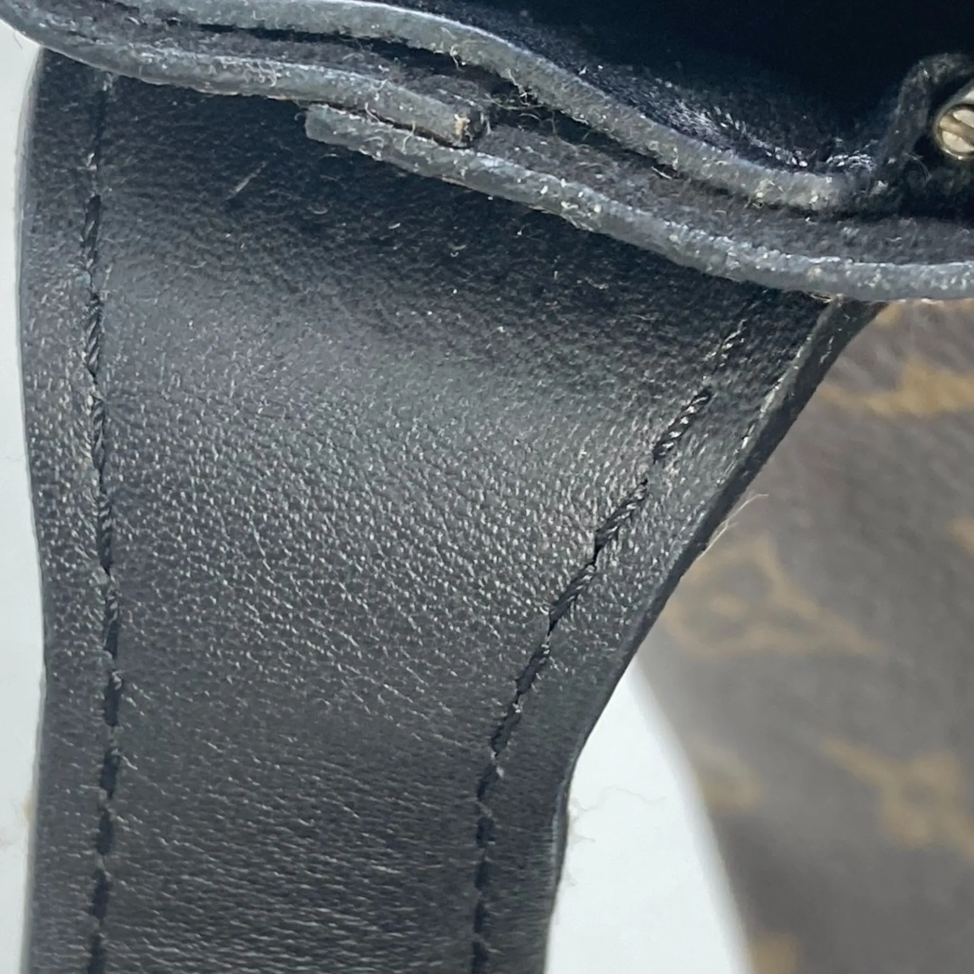 LOUIS VUITTON Black Monogram Shoulder Bag