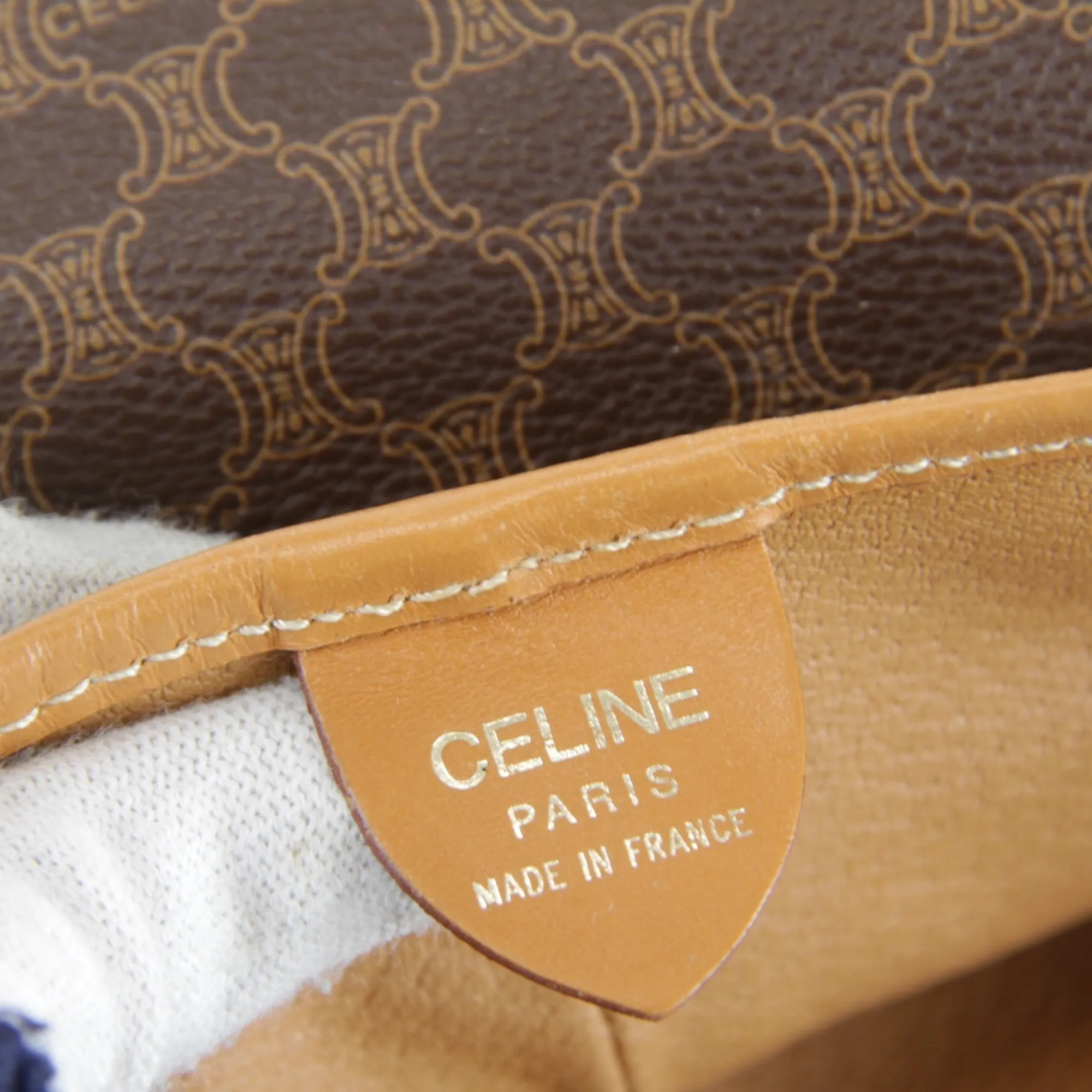 CELINE Brown Leather Backpack