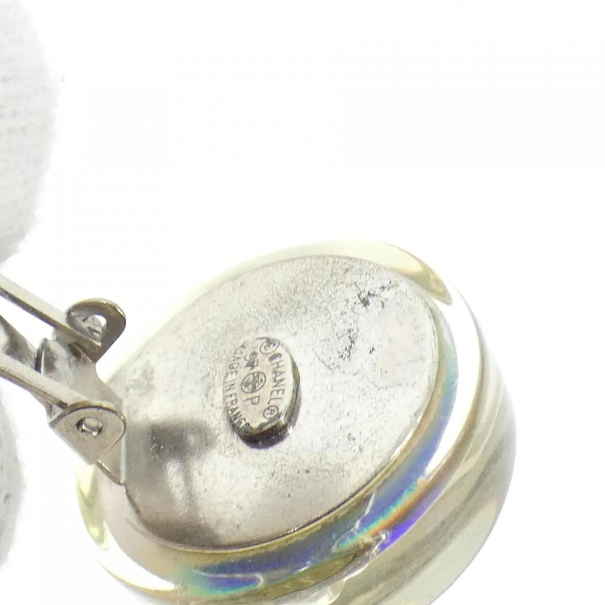 CHANEL White Earrings