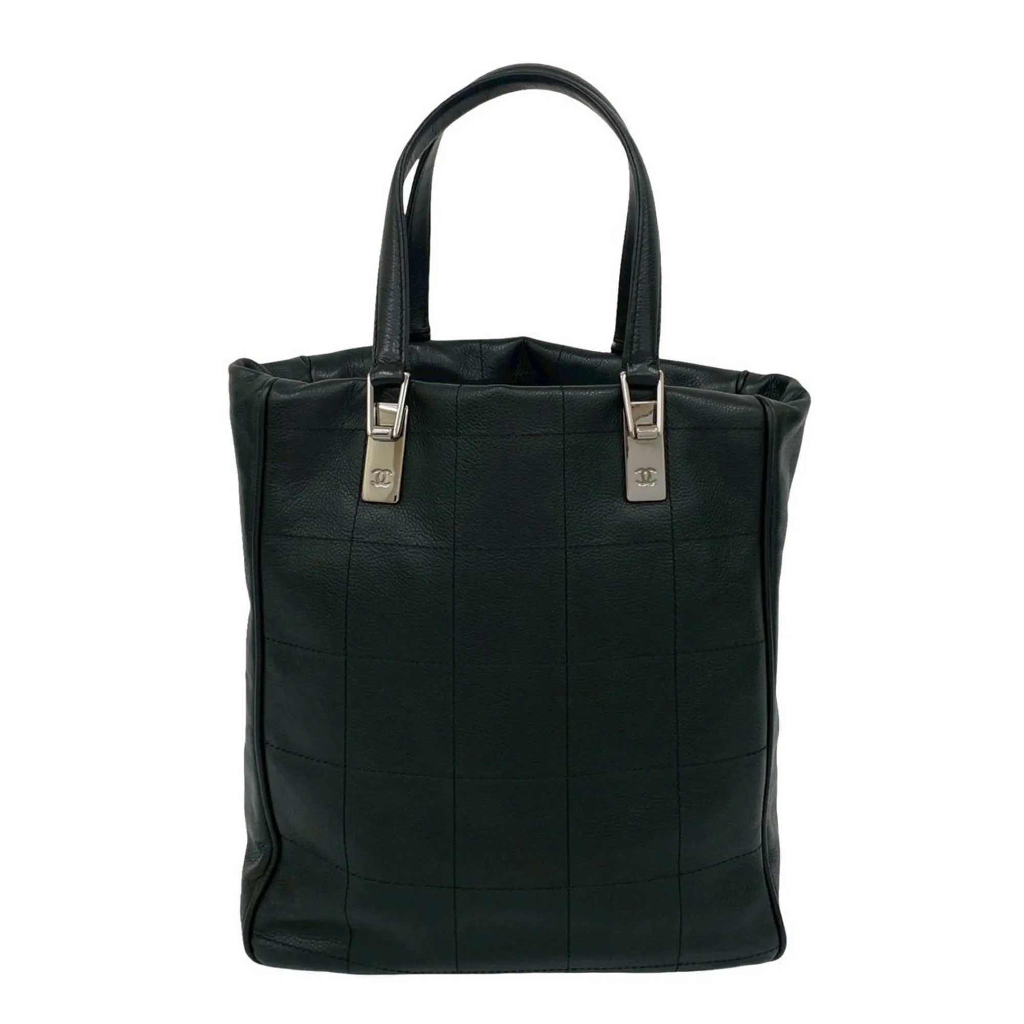 CHANEL Black Caviar Leather Tote Bag