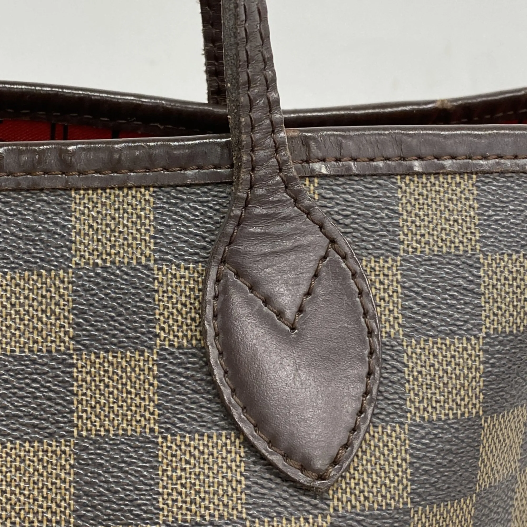 LOUIS VUITTON Brown Damier Neverfull MM Tote Bag