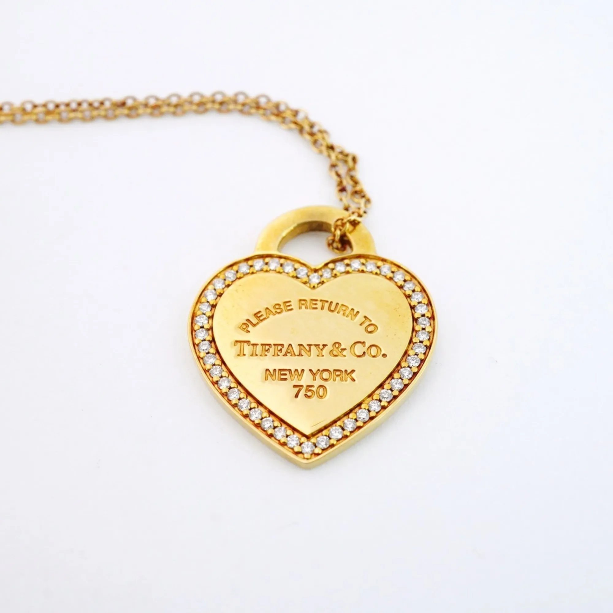 TIFFANY & CO. 18k Gold Diamond Necklace