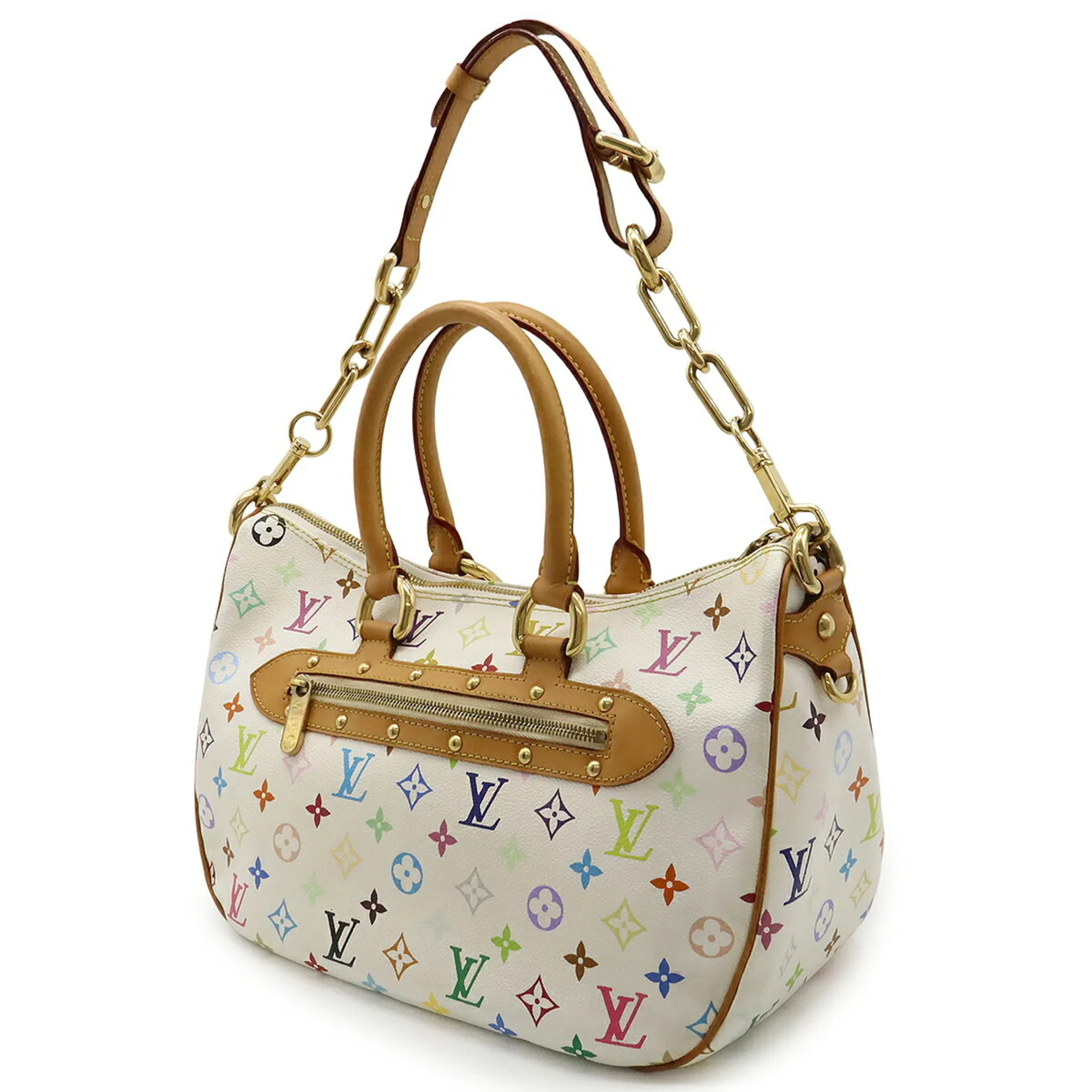 LOUIS VUITTON White Monogram Shoulder Bag