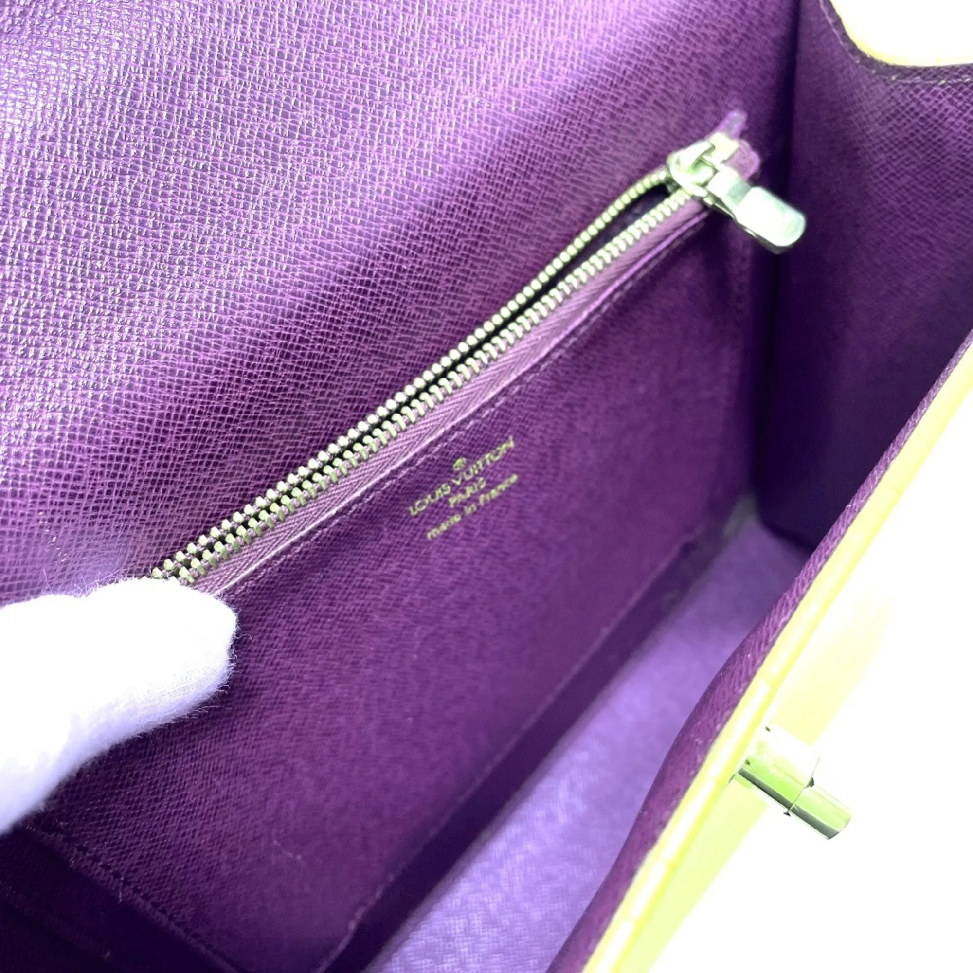 LOUIS VUITTON Yellow Leather Bag