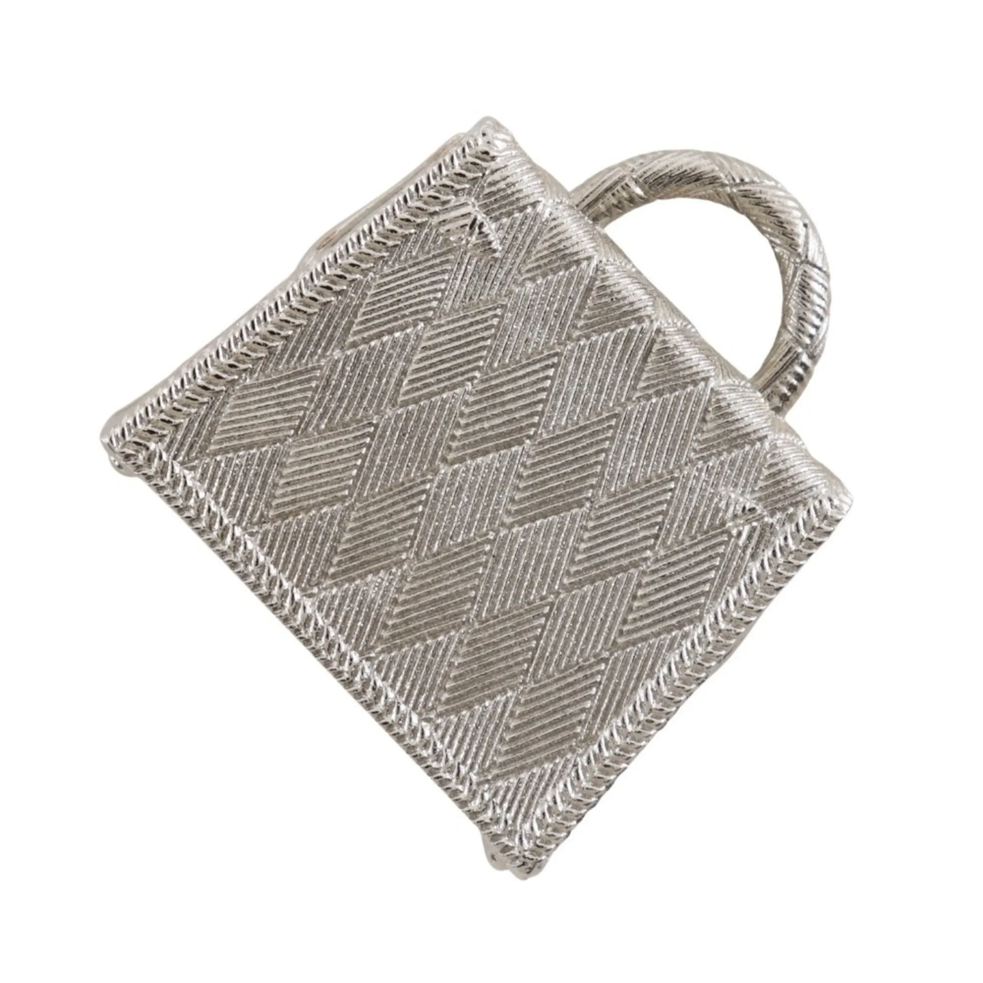 HERMES Silver Necklace