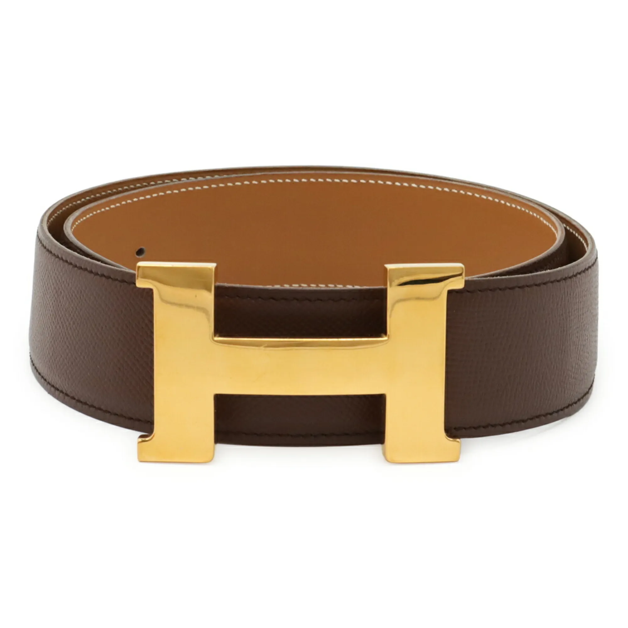 HERMES Brown Leather Belt