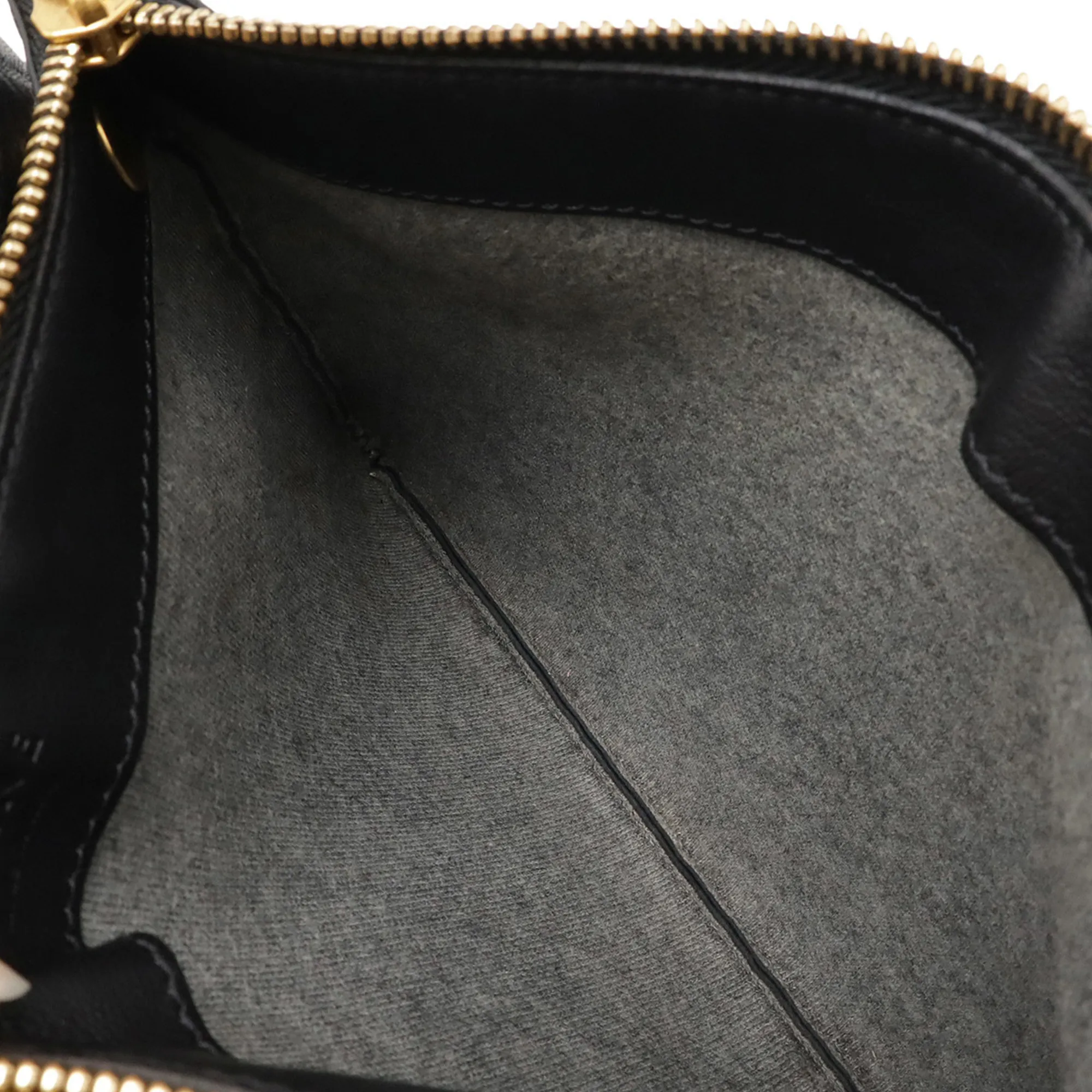CELINE Black Leather Shoulder Bag