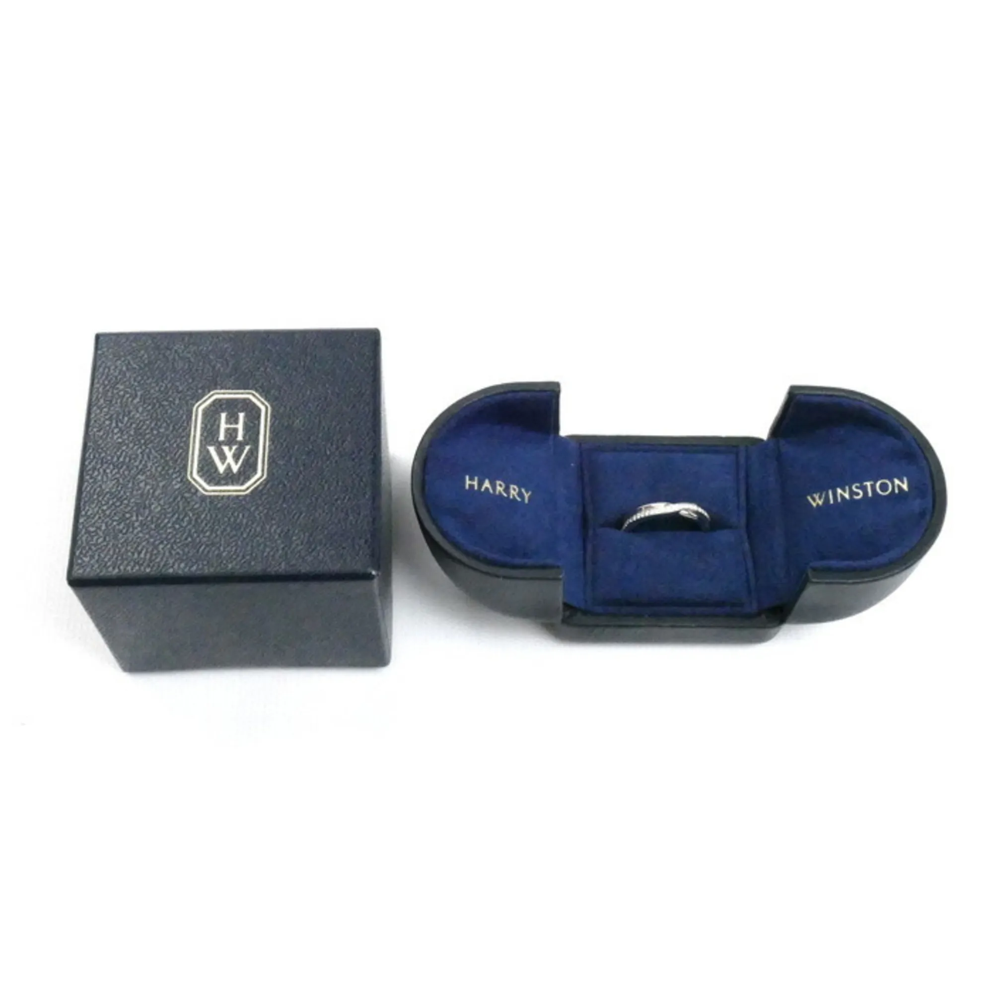 HARRY WINSTON Silver Diamond Ring