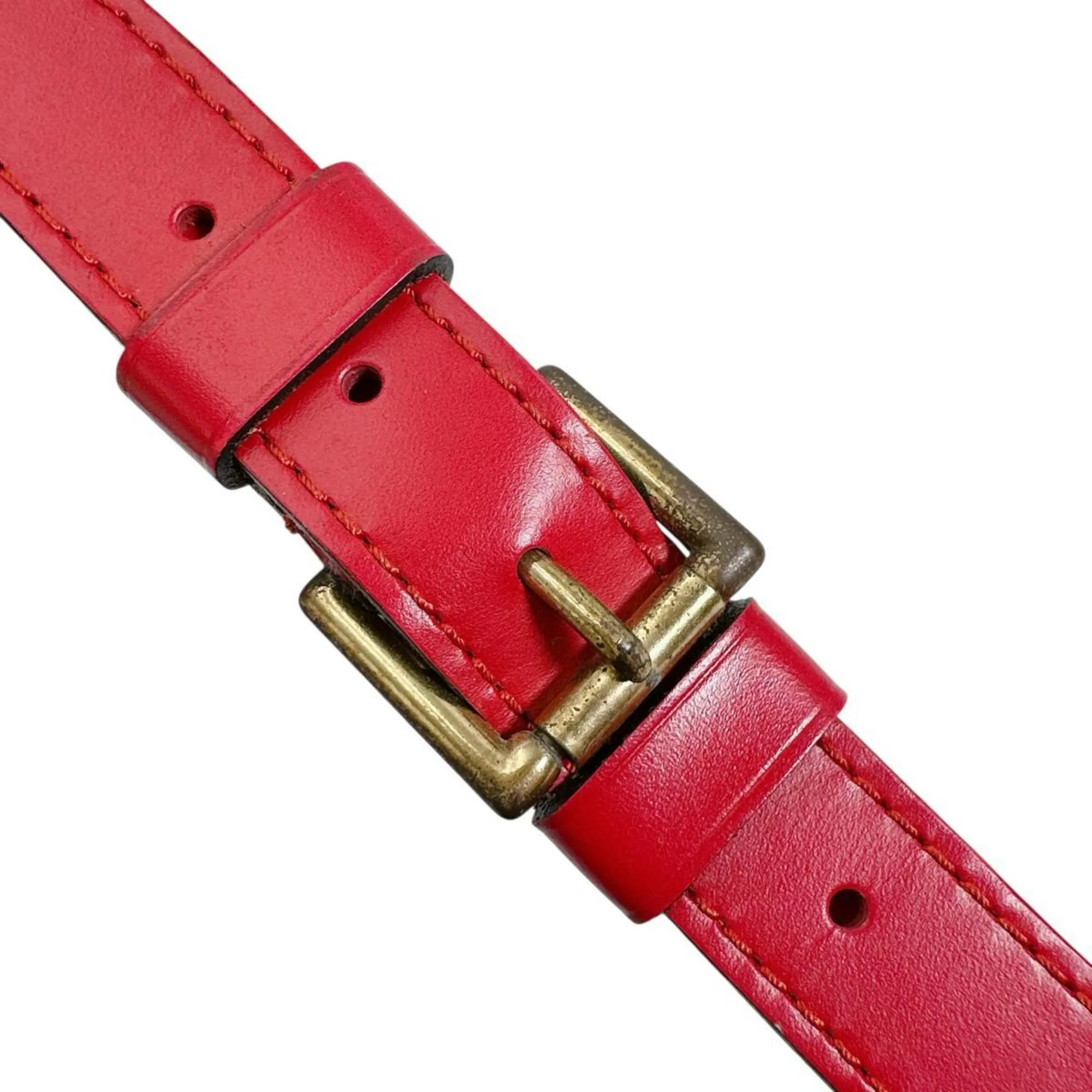 LOUIS VUITTON Black Leather Shoulder Bag