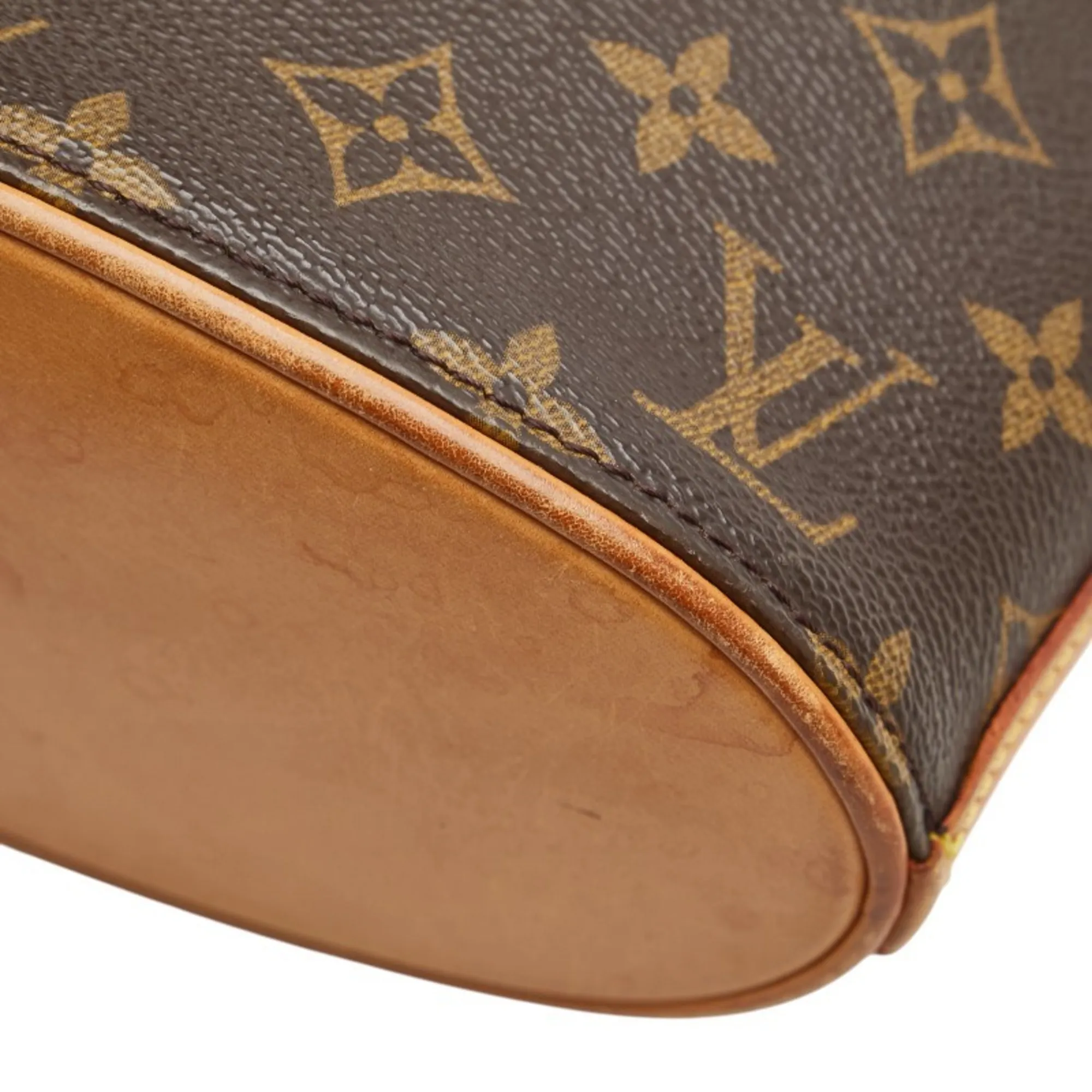 LOUIS VUITTON Brown Monogram Leather Shoulder Bag