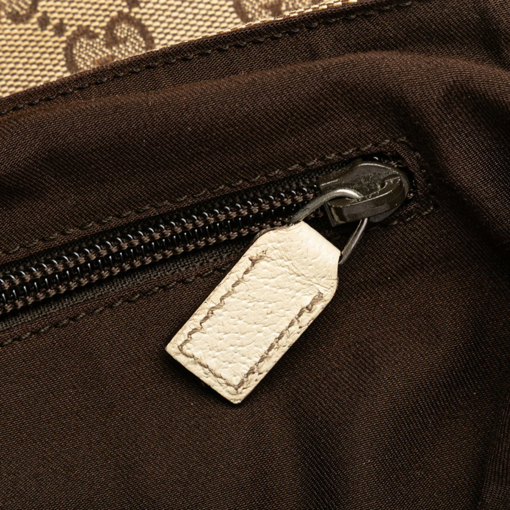 GUCCI Brown Leather Shoulder Bag