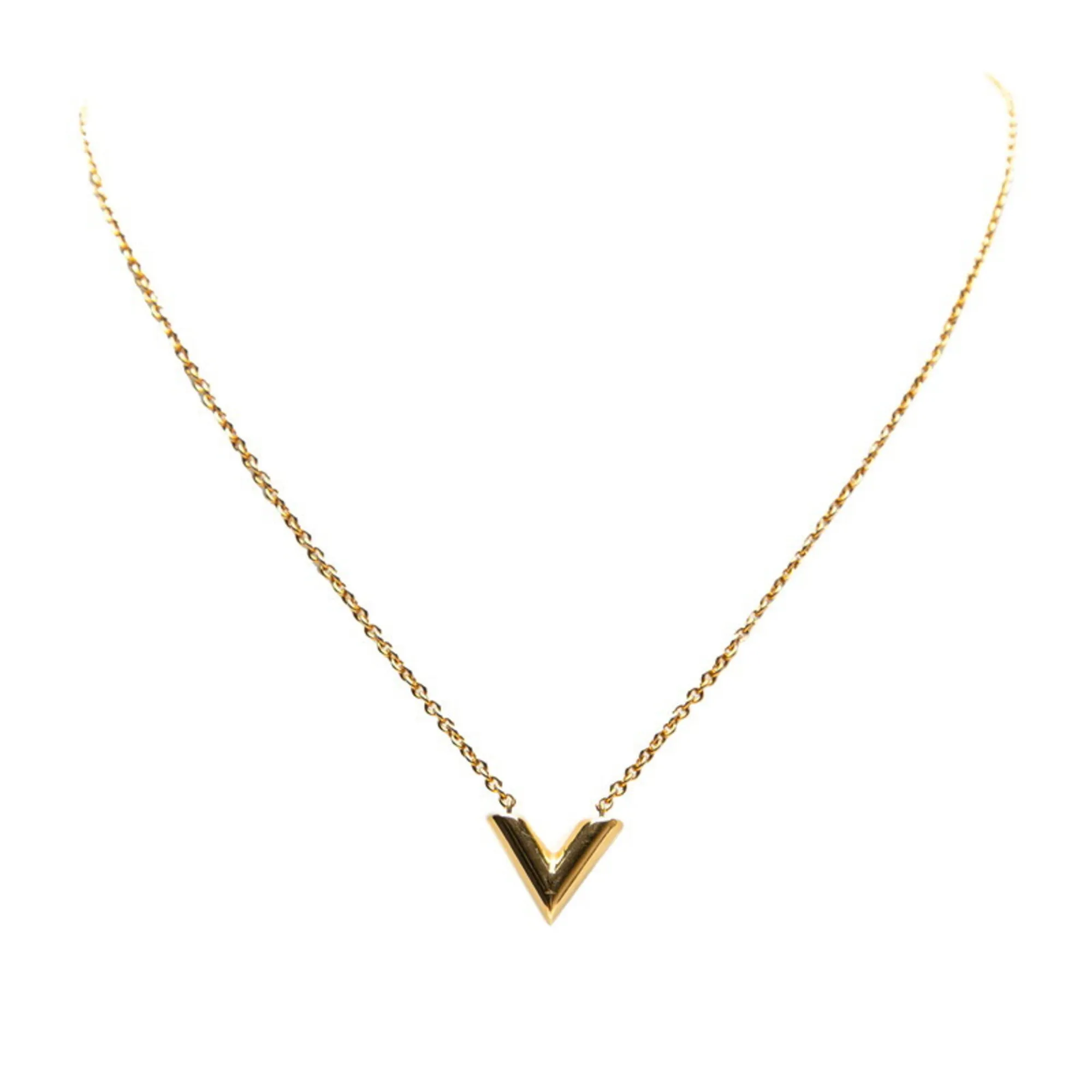 LOUIS VUITTON Gold Necklace