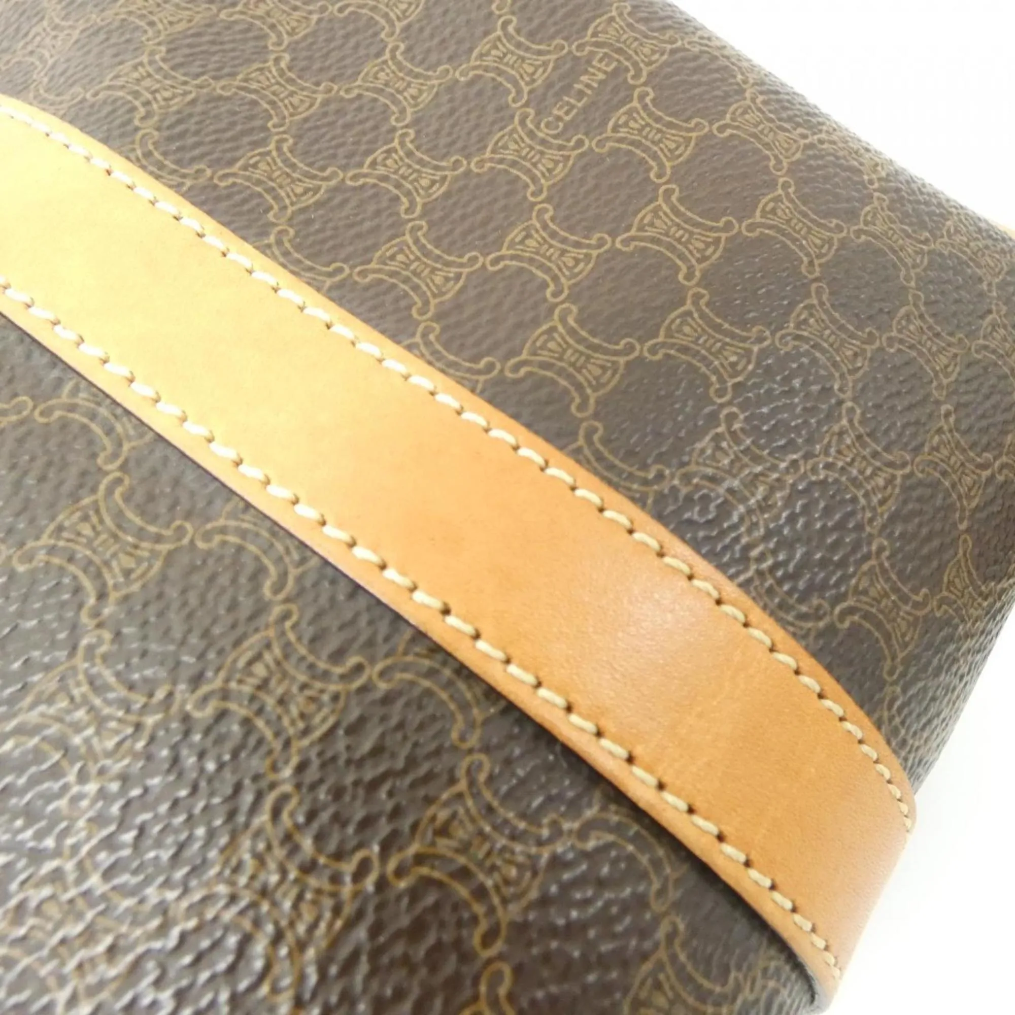 CELINE Brown Boston Bag