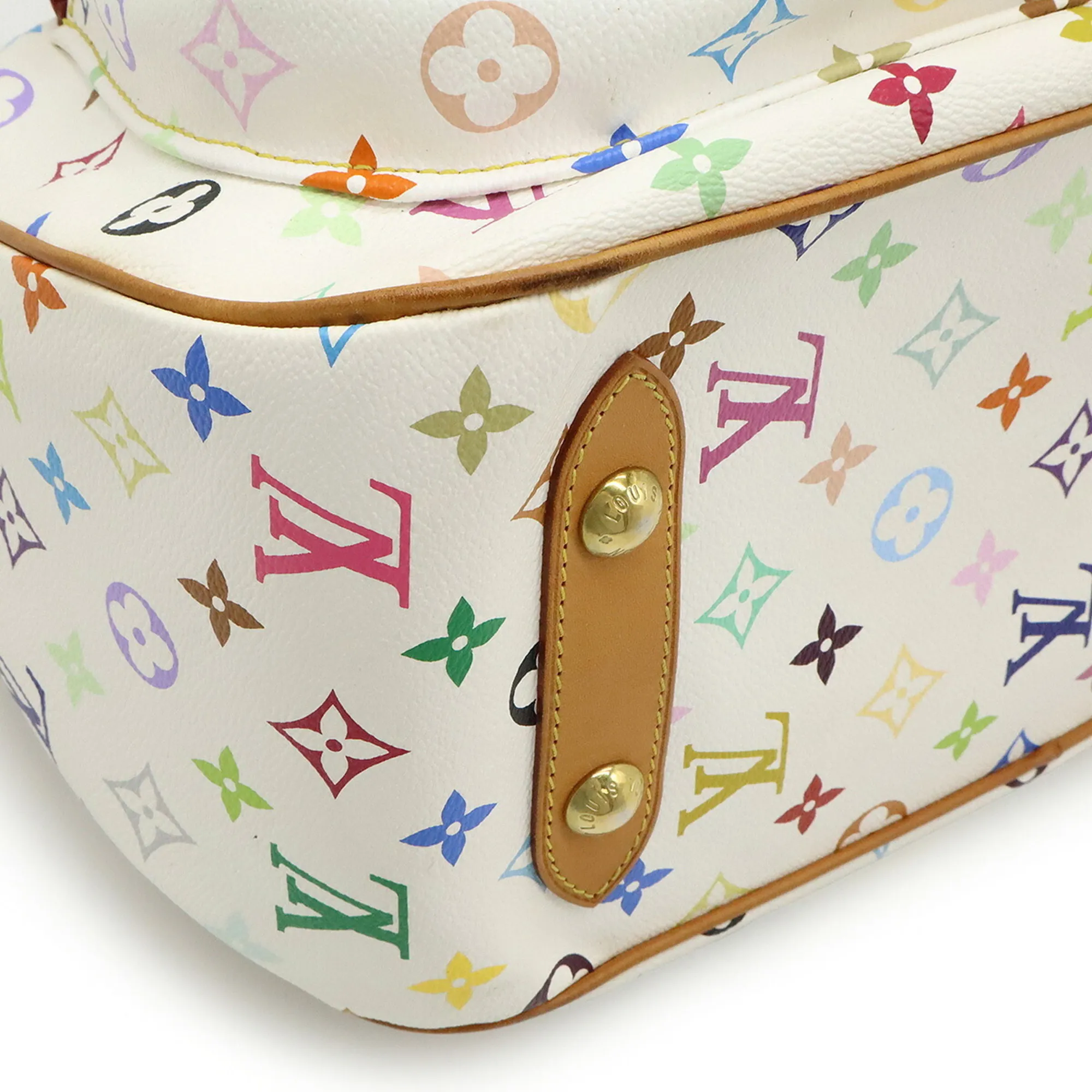 LOUIS VUITTON White Monogram Shoulder Bag