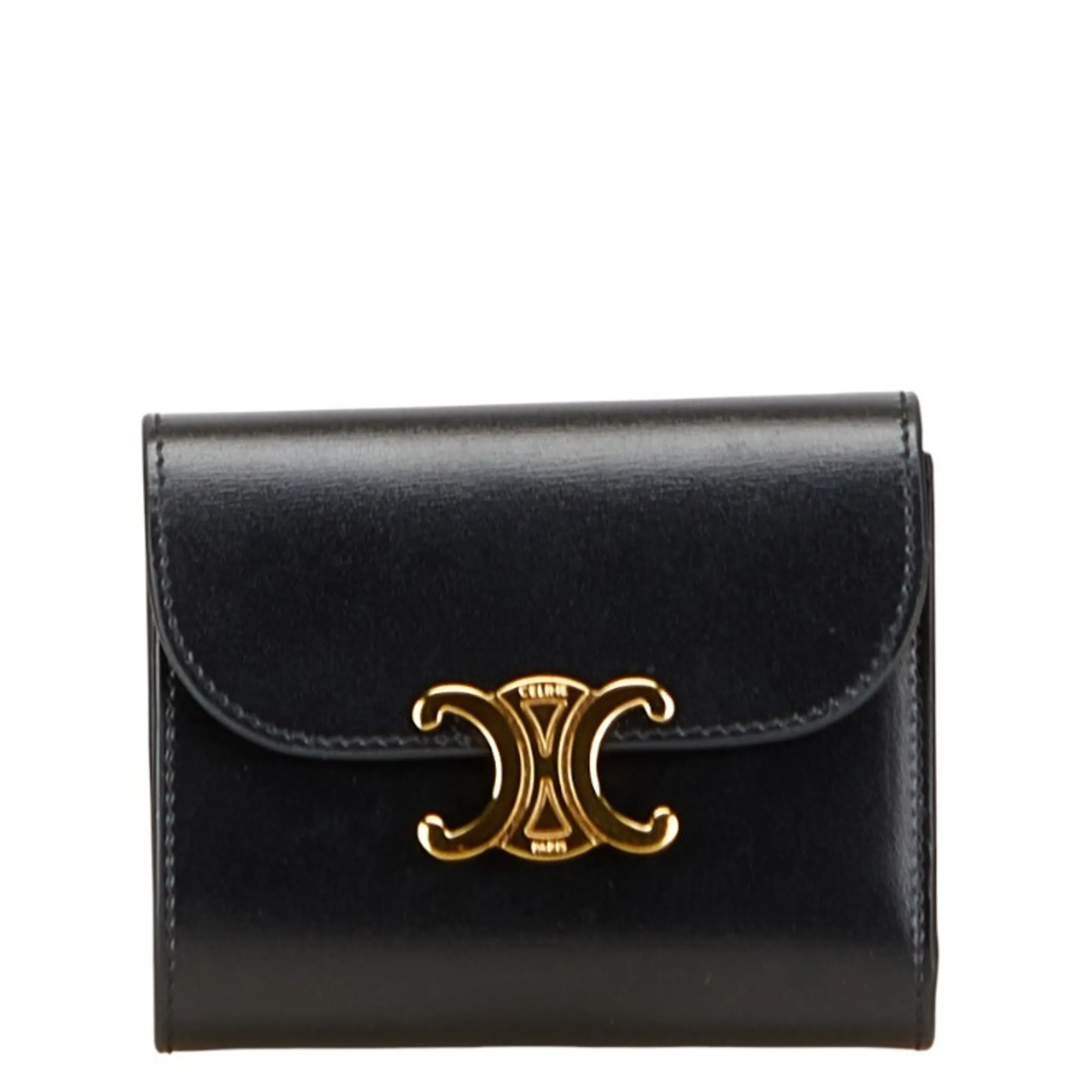 CELINE Black Leather Wallet