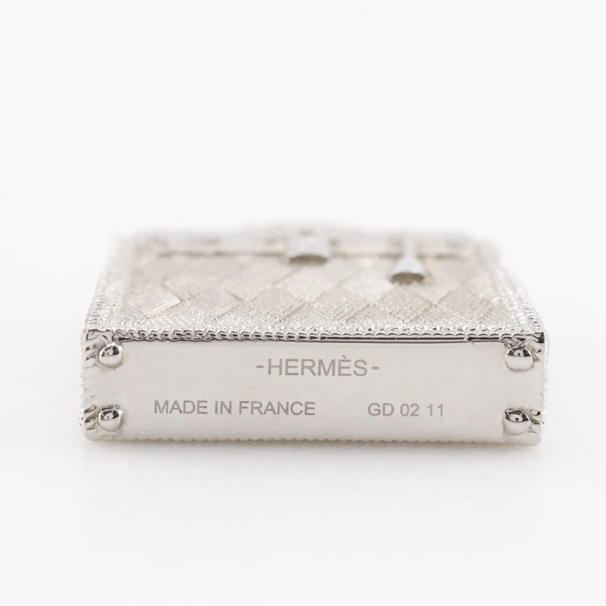 HERMES Silver Necklace