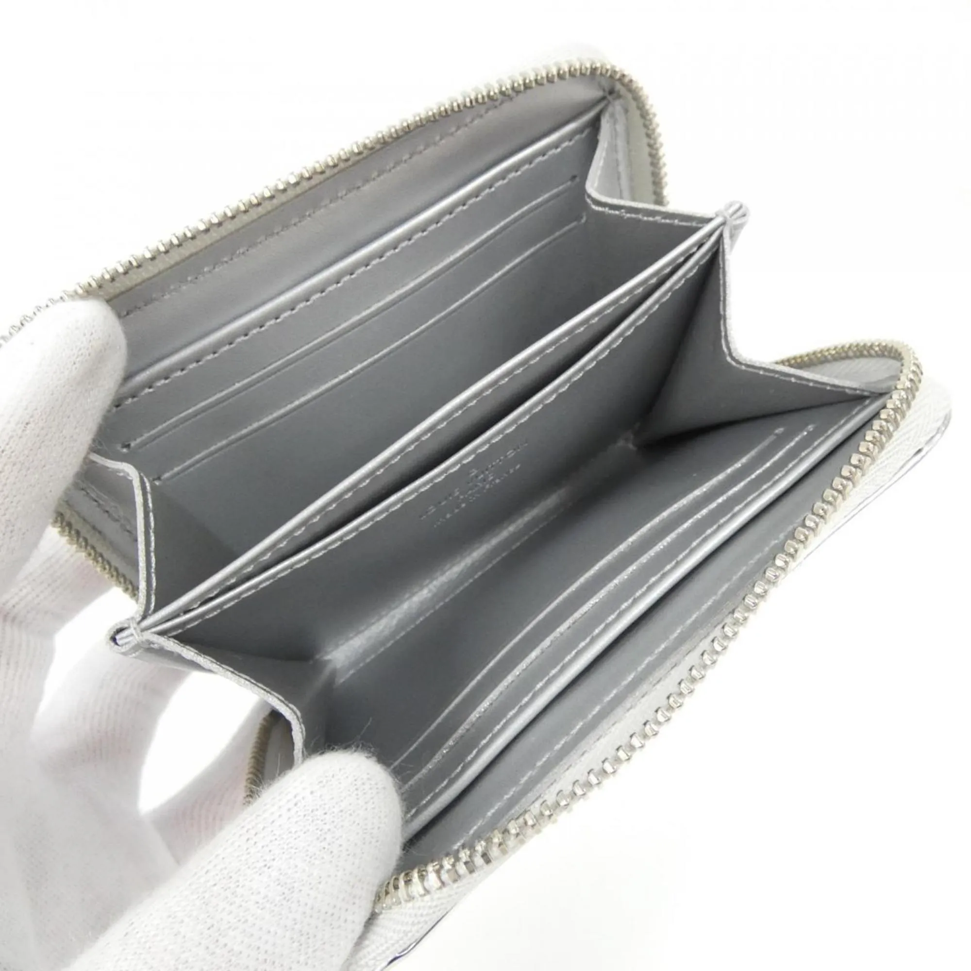 LOUIS VUITTON Silver Monogram Wallet