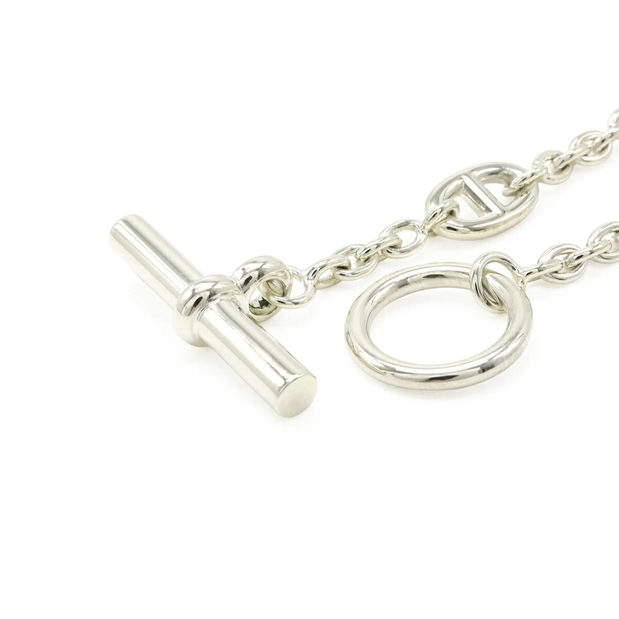 HERMES Silver Charm Bracelet