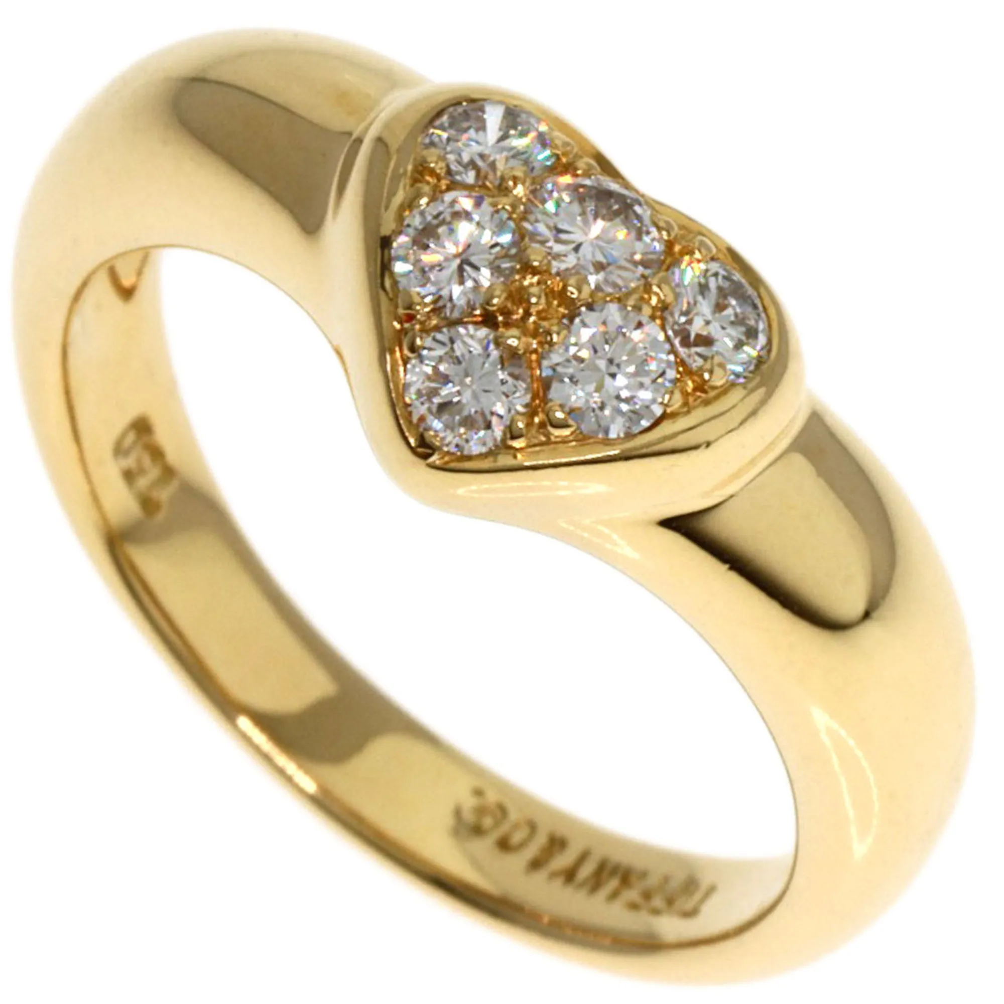 TIFFANY & CO. 18k Yellow Diamond Ring