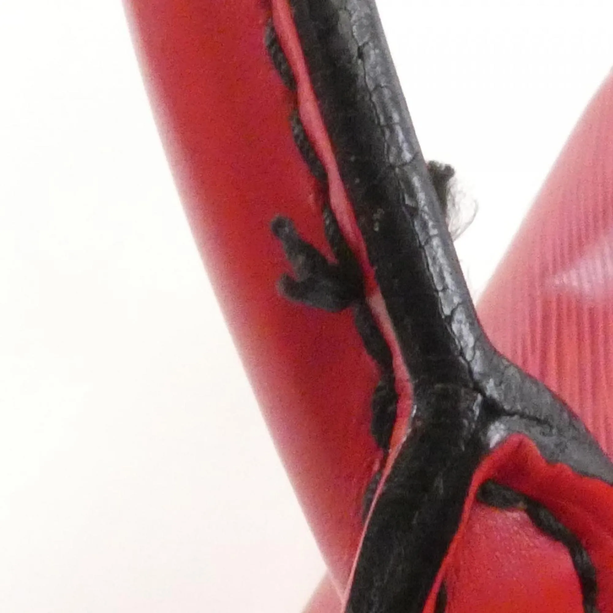 LOUIS VUITTON Red Speedy 25 Boston Bag