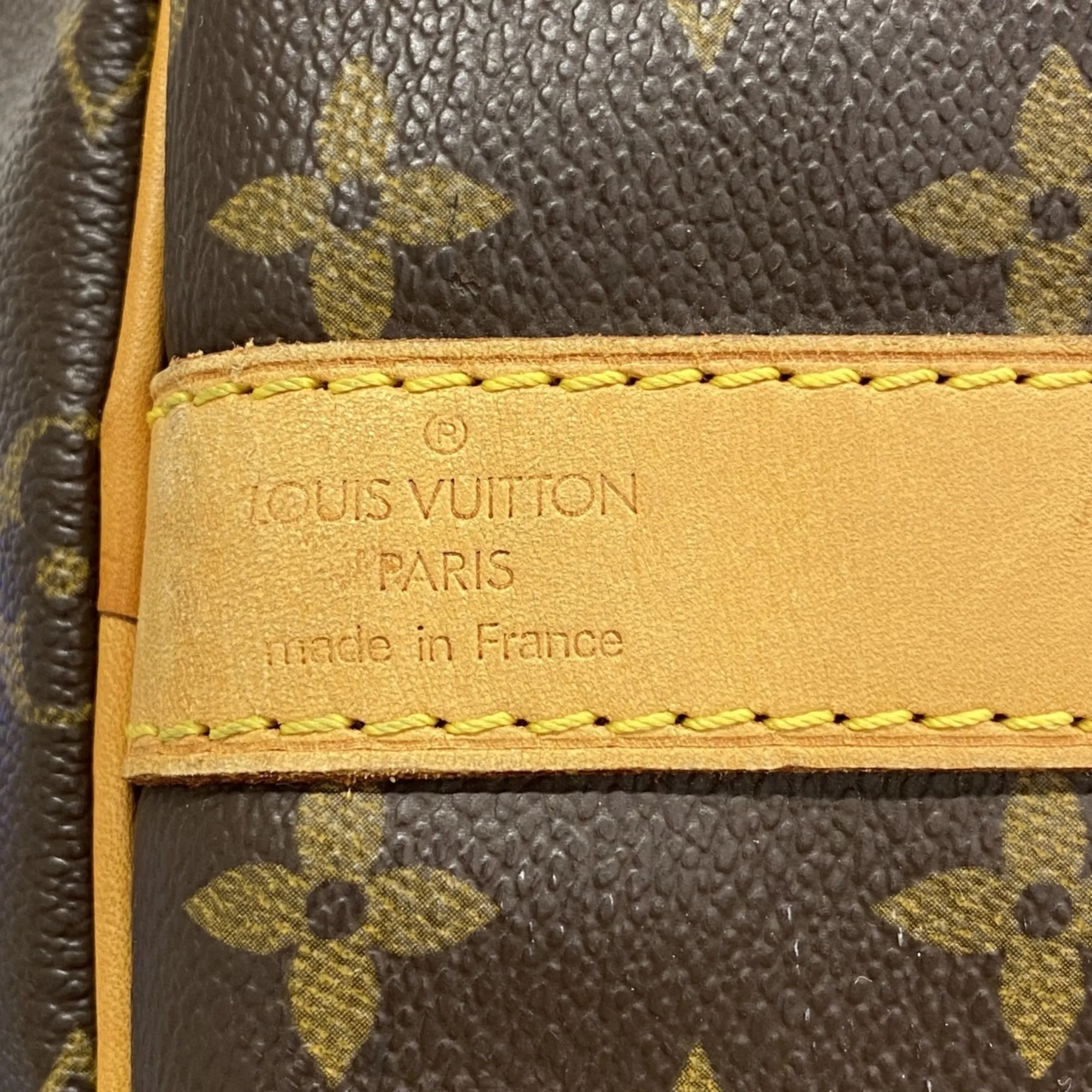 LOUIS VUITTON Brown Monogram Keepall Bandouliere 55 Boston Bag