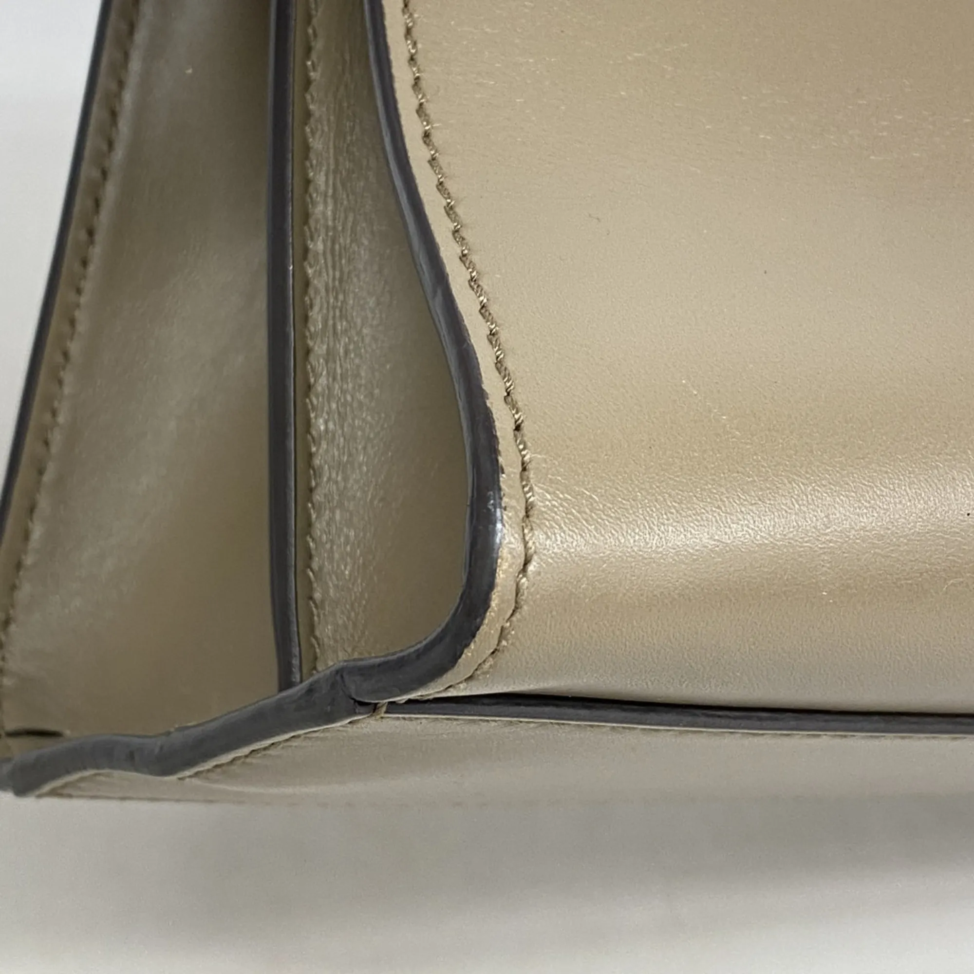 GUCCI Brown Leather Bamboo Bag