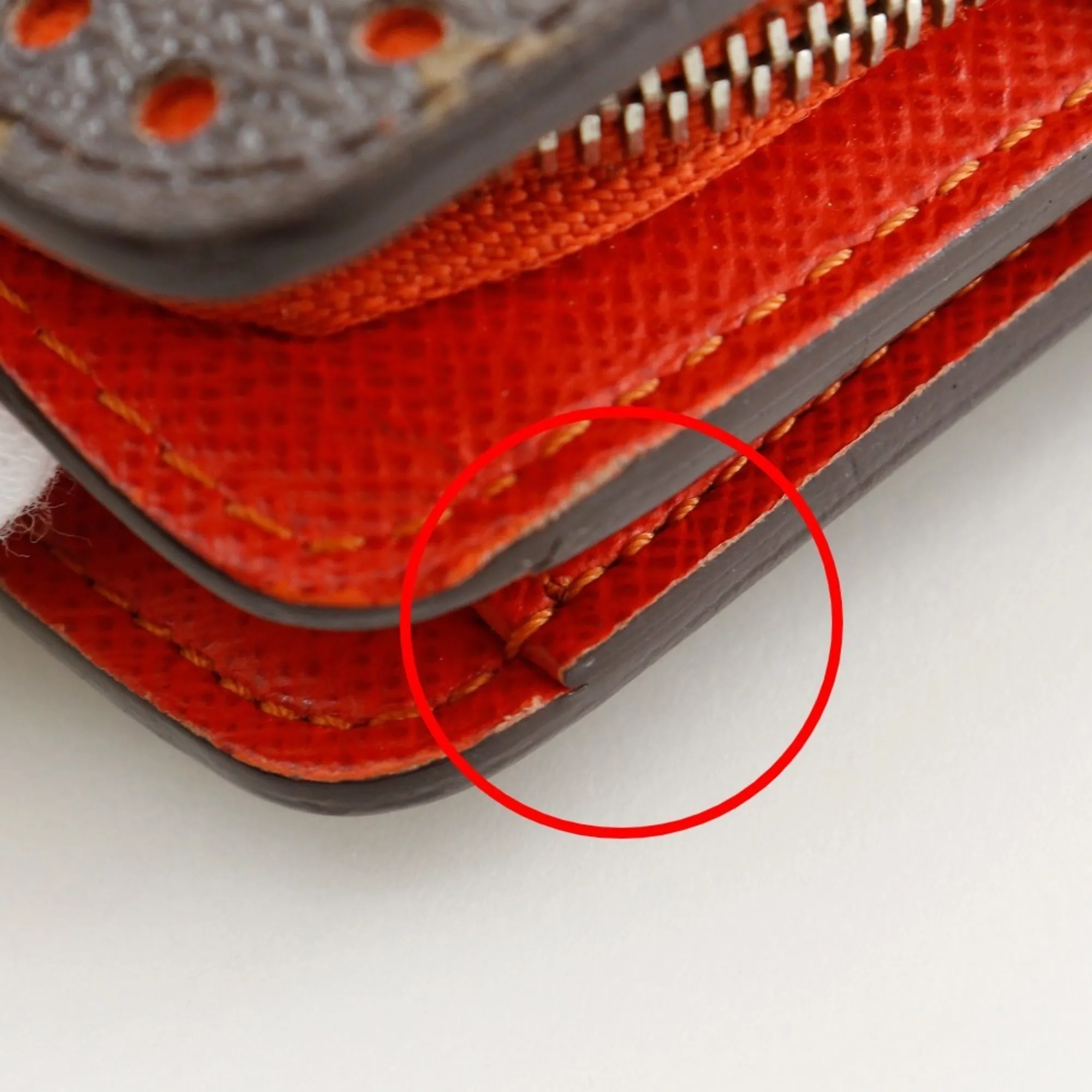 LOUIS VUITTON Orange Monogram Wallet