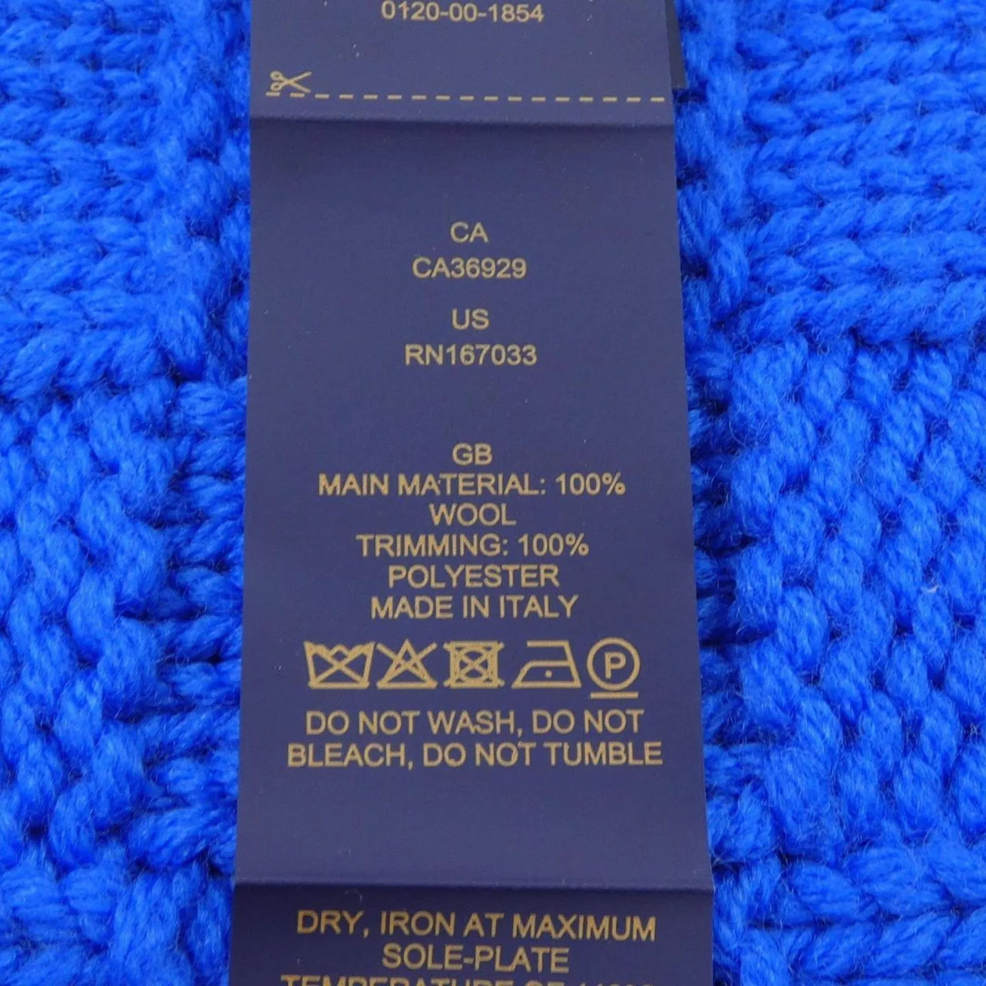 LOUIS VUITTON Blue Damier Scarf