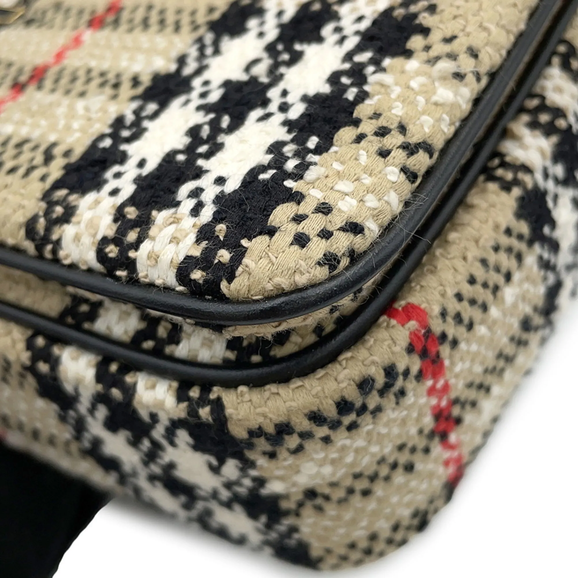 BURBERRY Cream Shoulder Bag