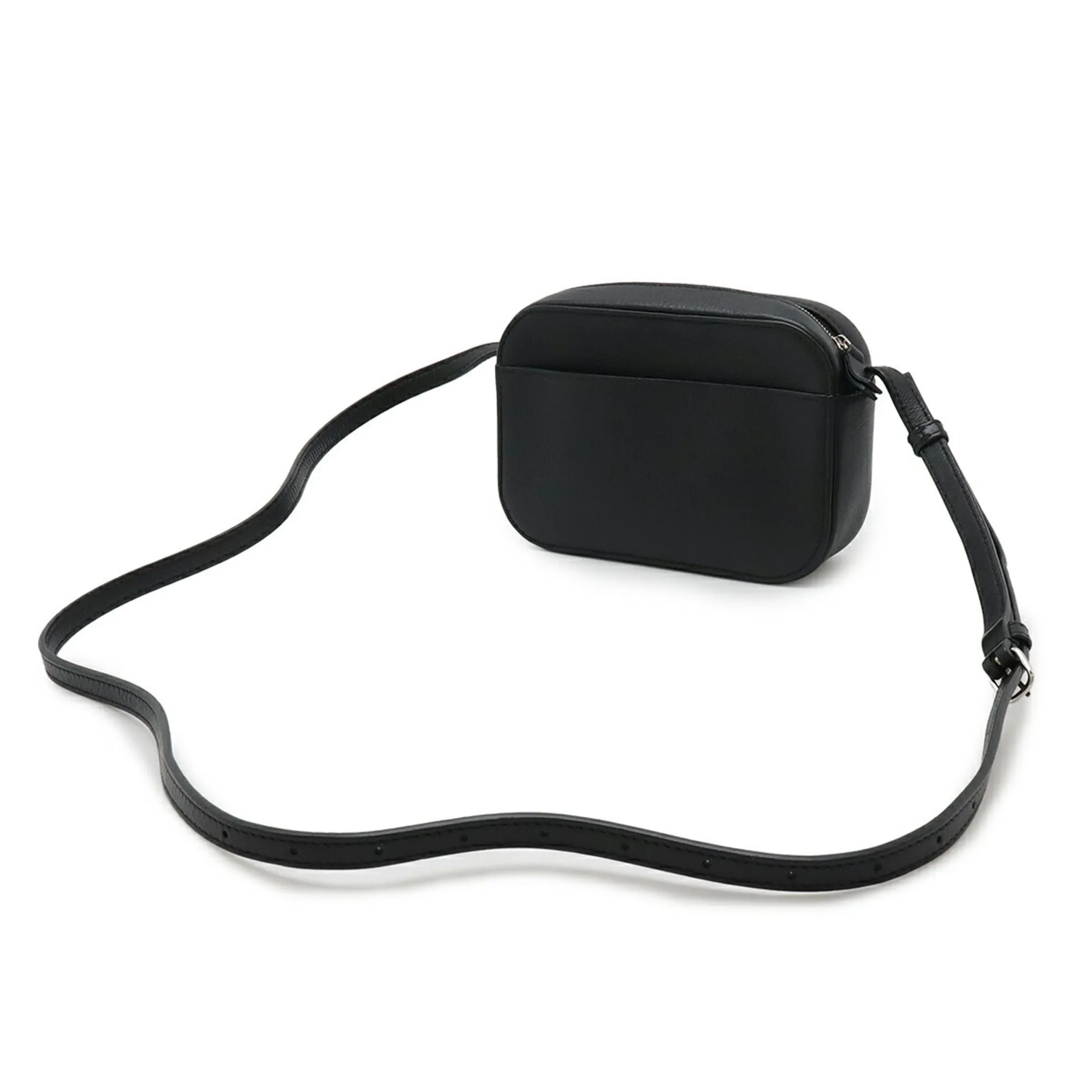 BALENCIAGA Black Leather Shoulder Bag