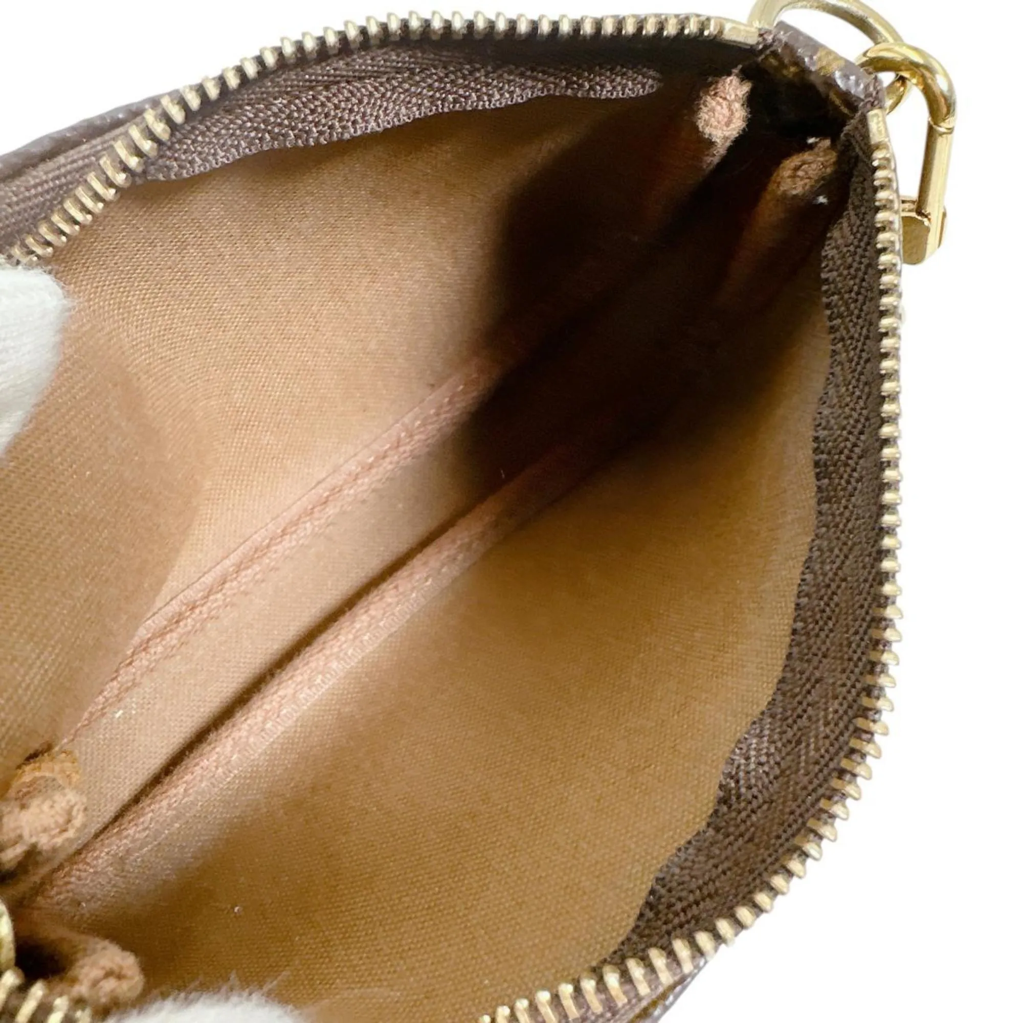 LOUIS VUITTON Brown Monogram Pouch