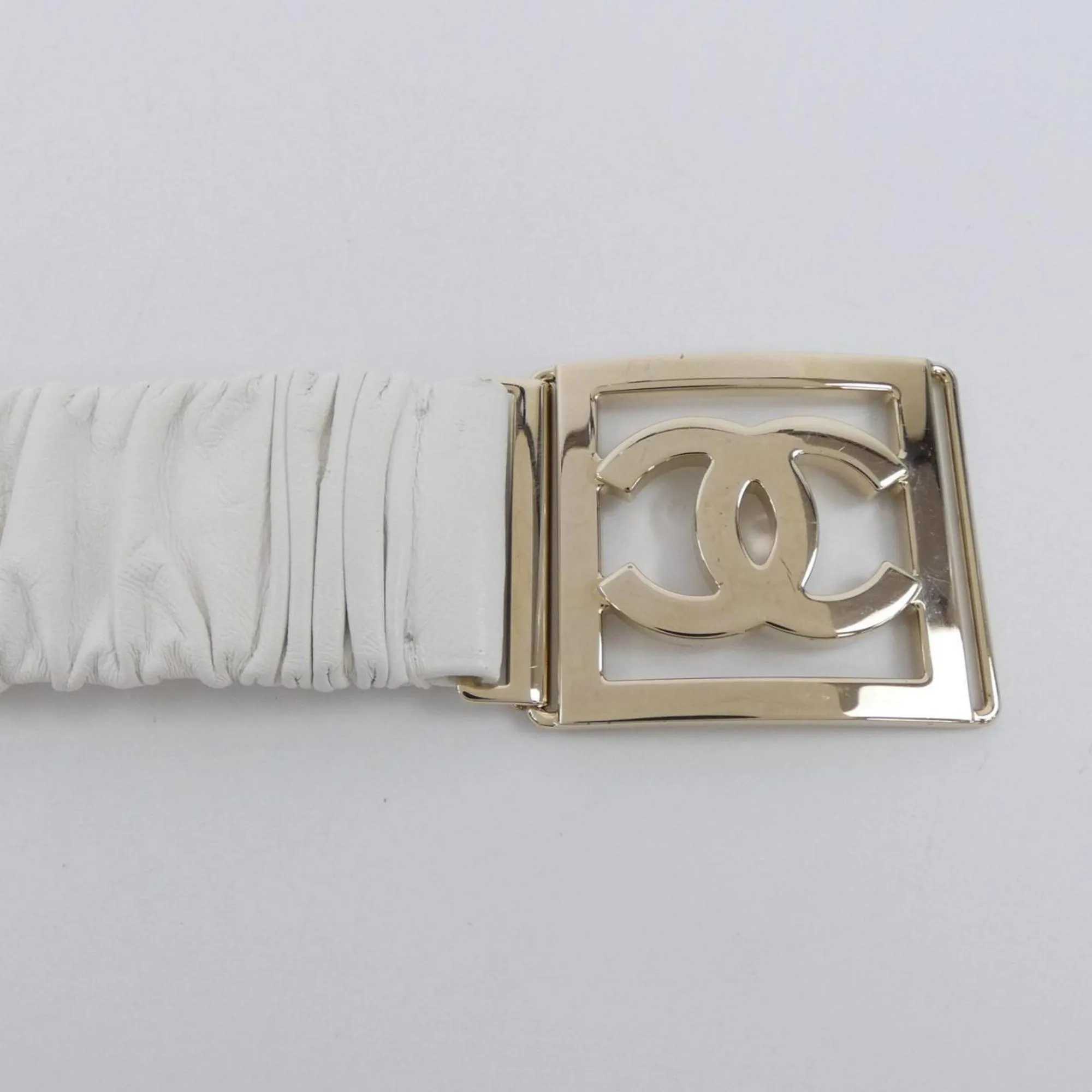 CHANEL White Belt