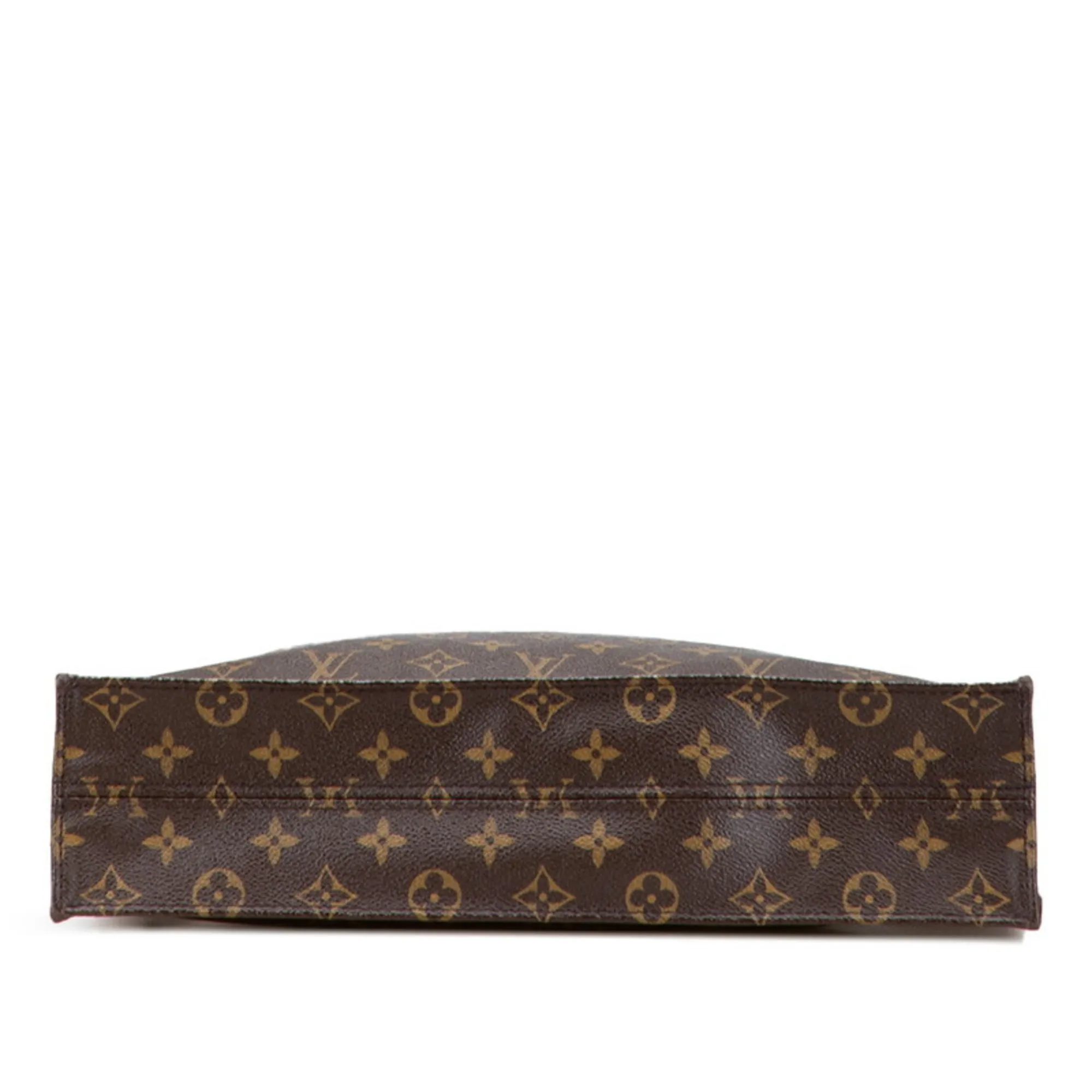LOUIS VUITTON Brown Monogram Leather Tote Bag
