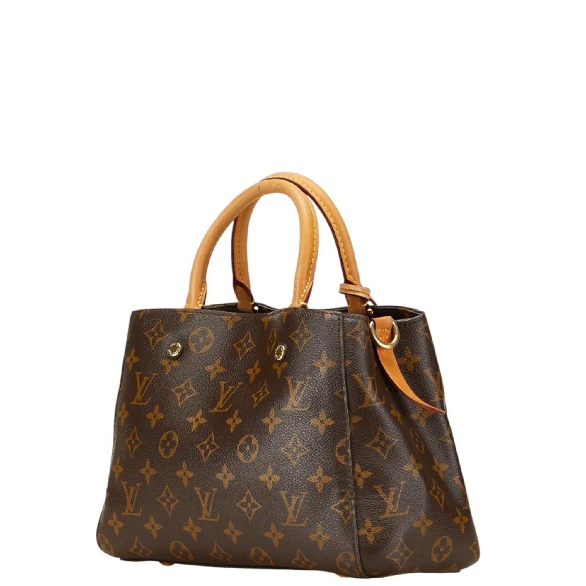 LOUIS VUITTON Brown Monogram Leather Shoulder Bag