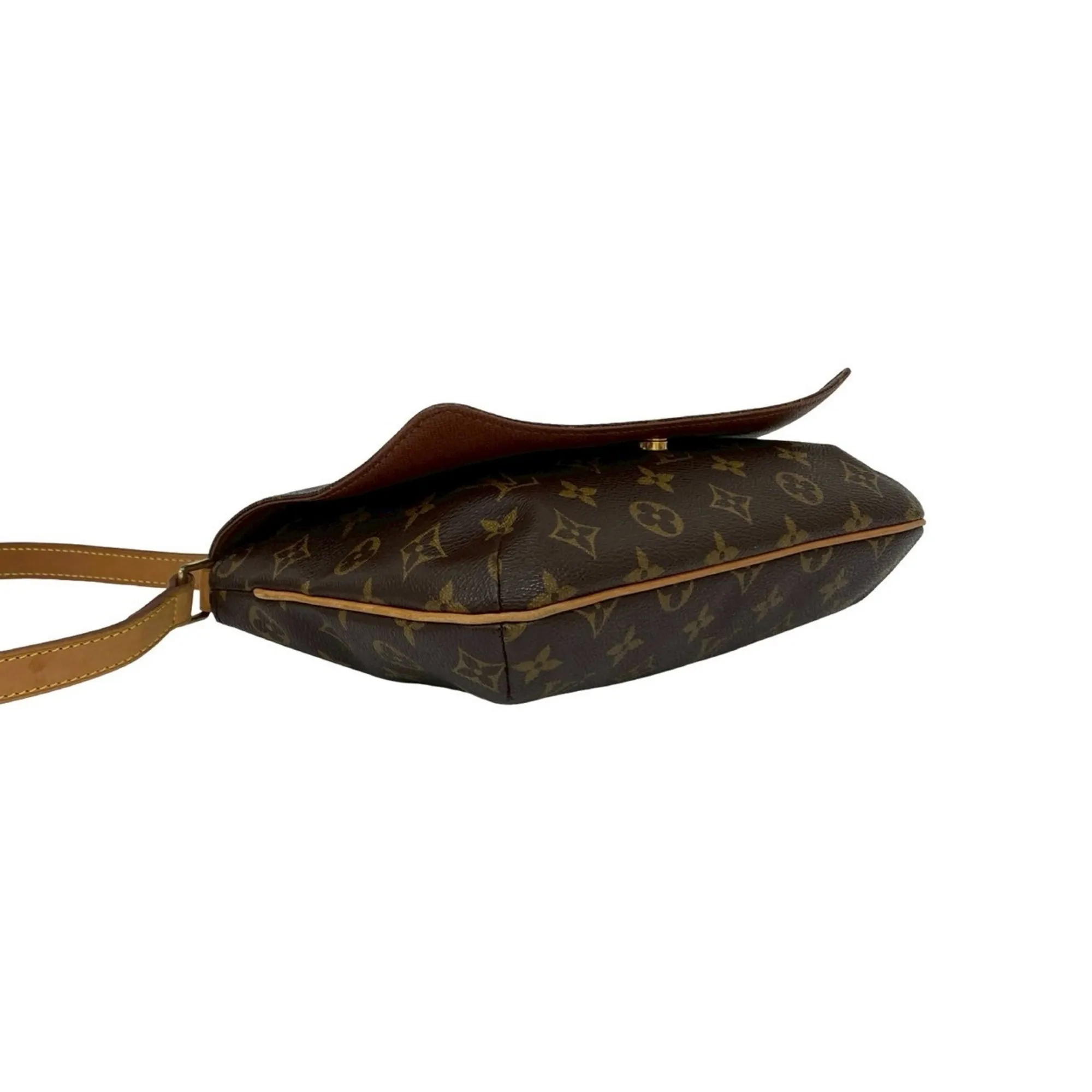 LOUIS VUITTON Brown Monogram Leather Shoulder Bag