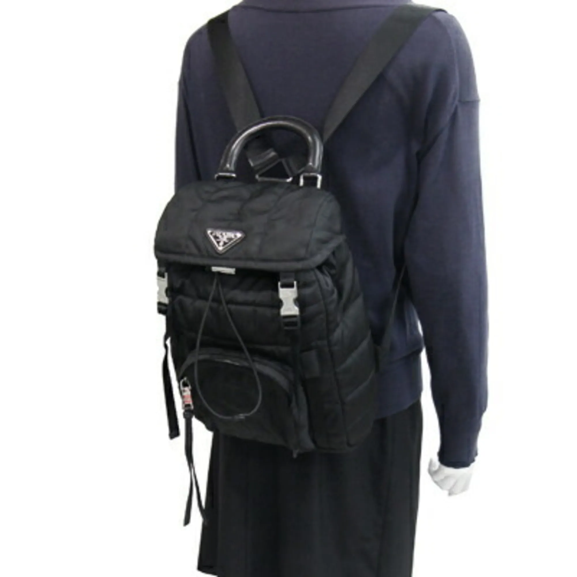 PRADA Black Leather Backpack