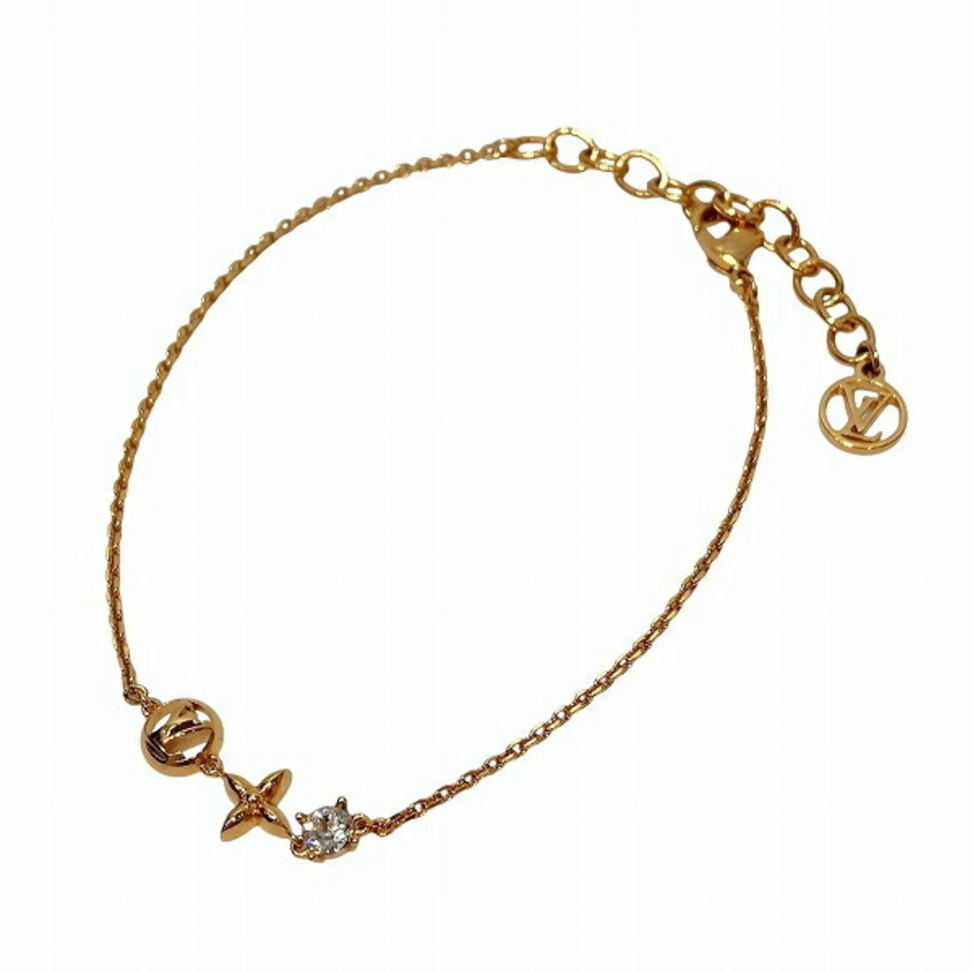 LOUIS VUITTON Gold Charm Bracelet